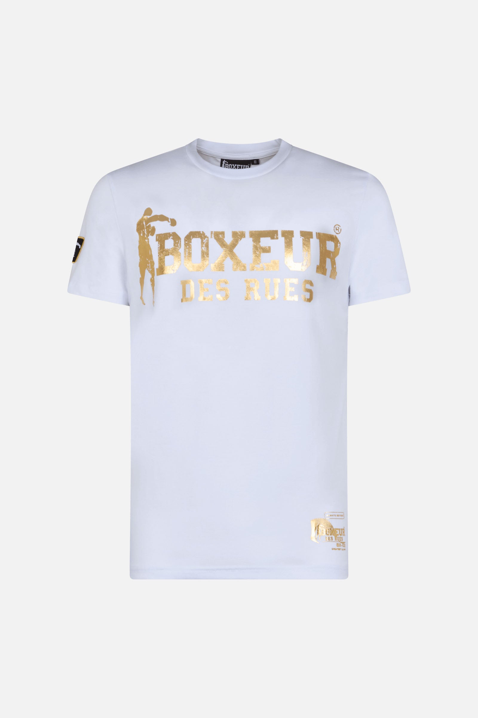 T-Shirt Boxeur Street 2 in White-Gold T-Shirts Boxeur des Rues   