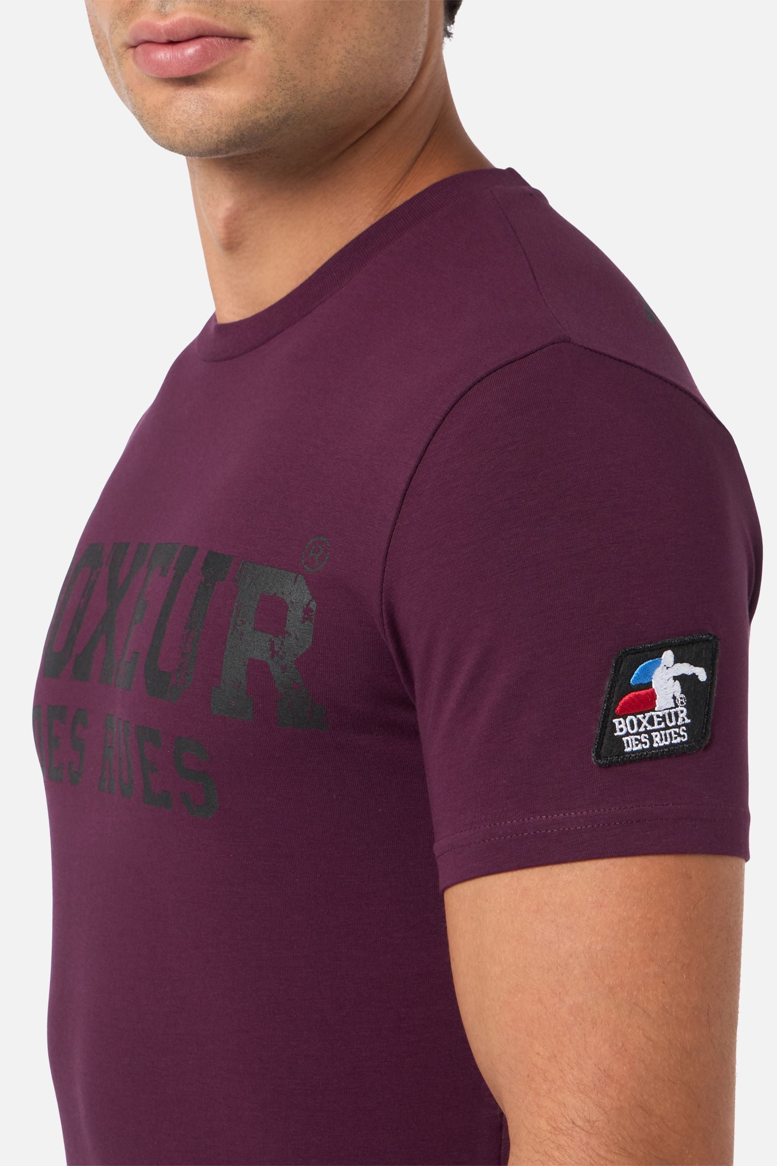 T-shirt Boxeur Street 2 in Wine T-shirt Boxeur des Rues   