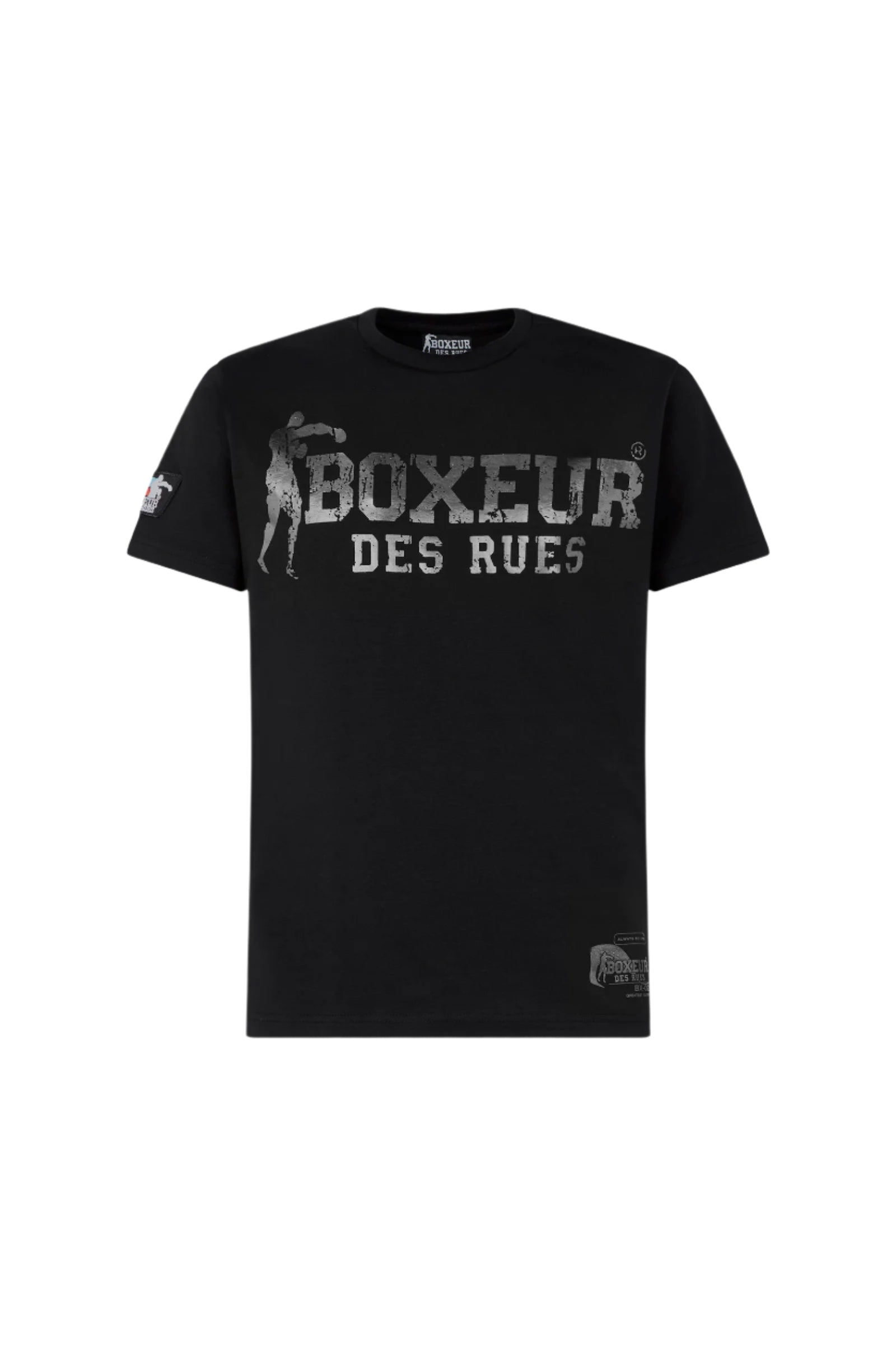 T-Shirt Boxeur Street 2 in Nero-Titanio Boxeur des Rues