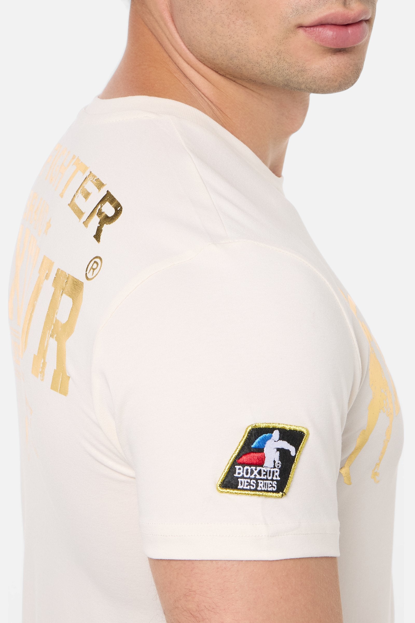 T-shirt Boxeur Street 2 in Butter T-shirt Boxeur des Rues