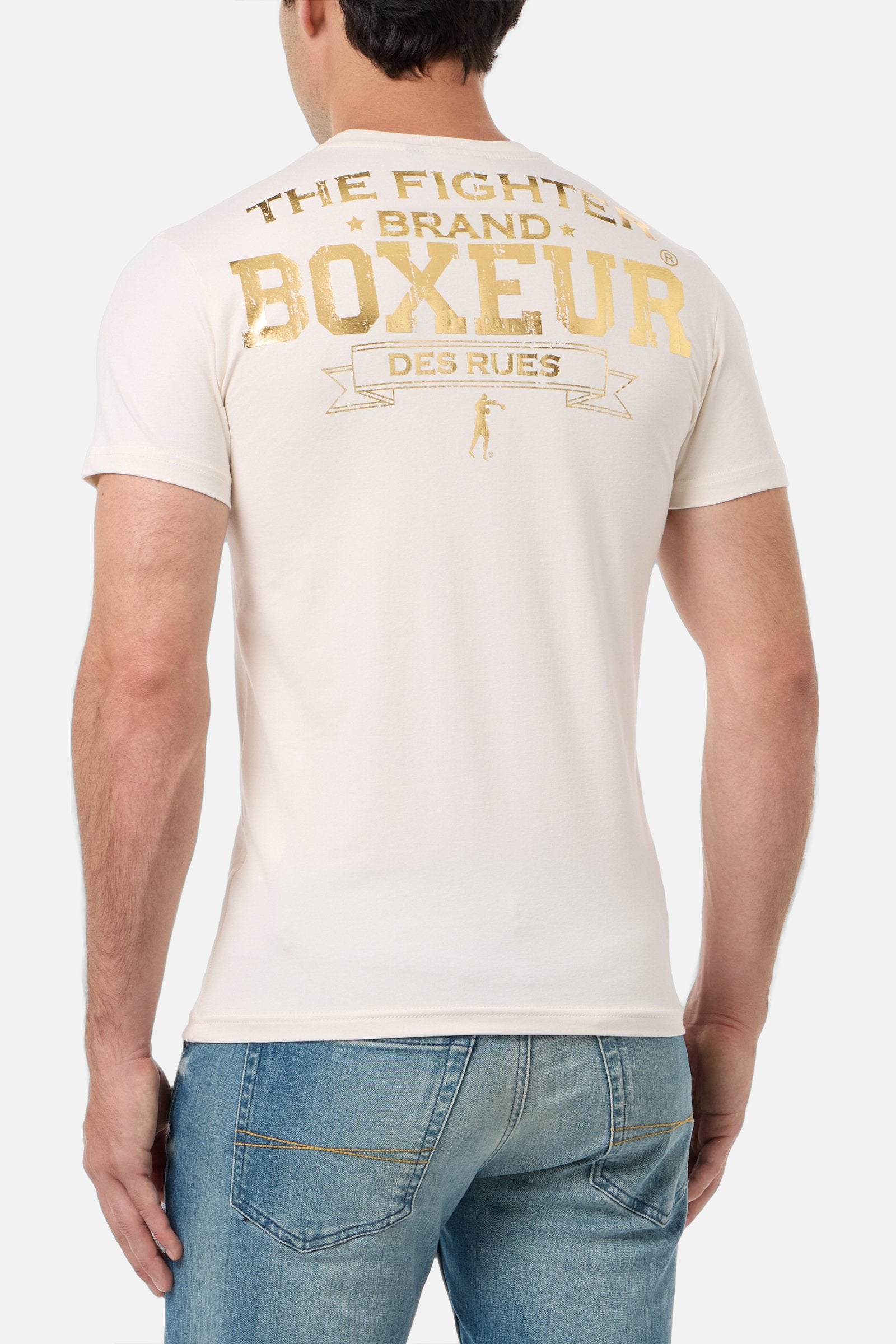 T-shirt Boxeur Street 2 in Butter T-shirt Boxeur des Rues