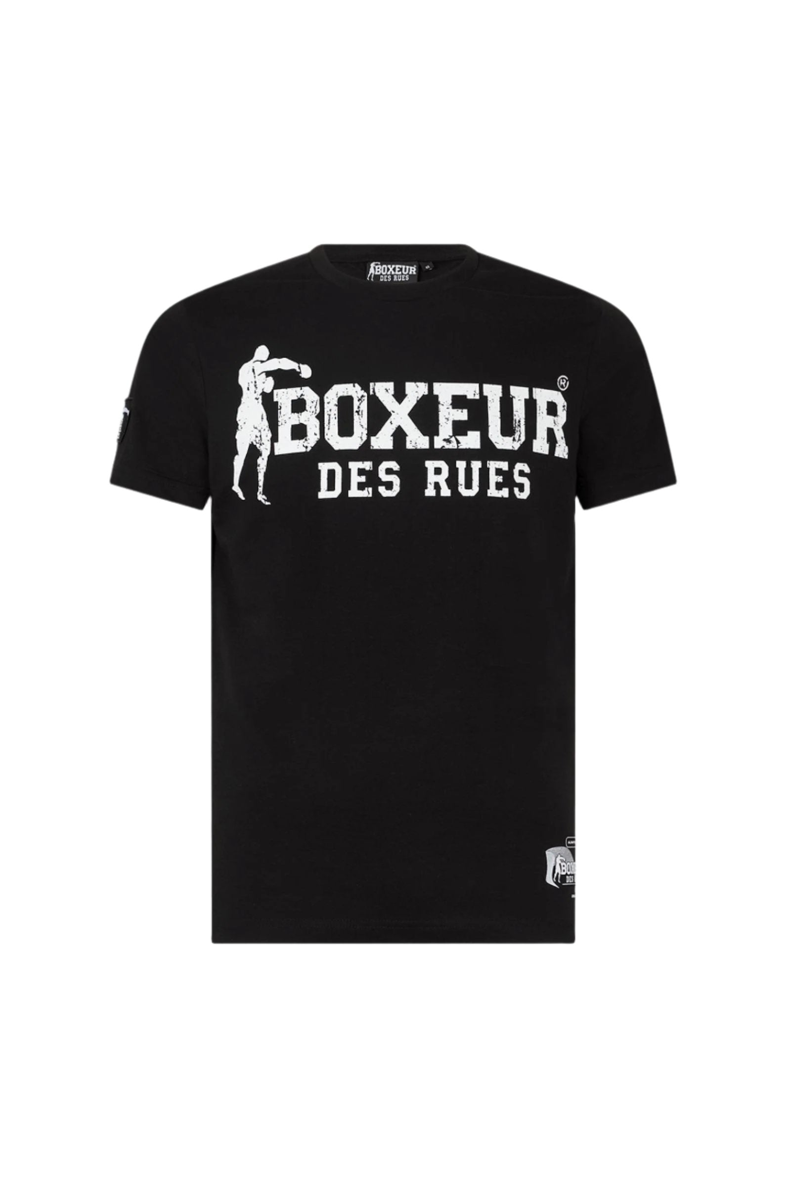 T-Shirt Boxeur Street 2 in Nero-Bianco Boxeur des Rues   