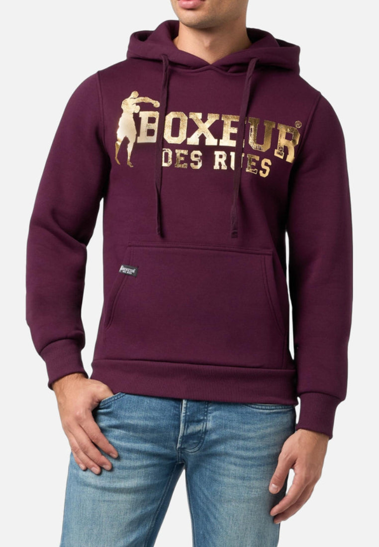 Felpa con cappuccio in vino Maglia con cappuccio Boxeur des Rues   