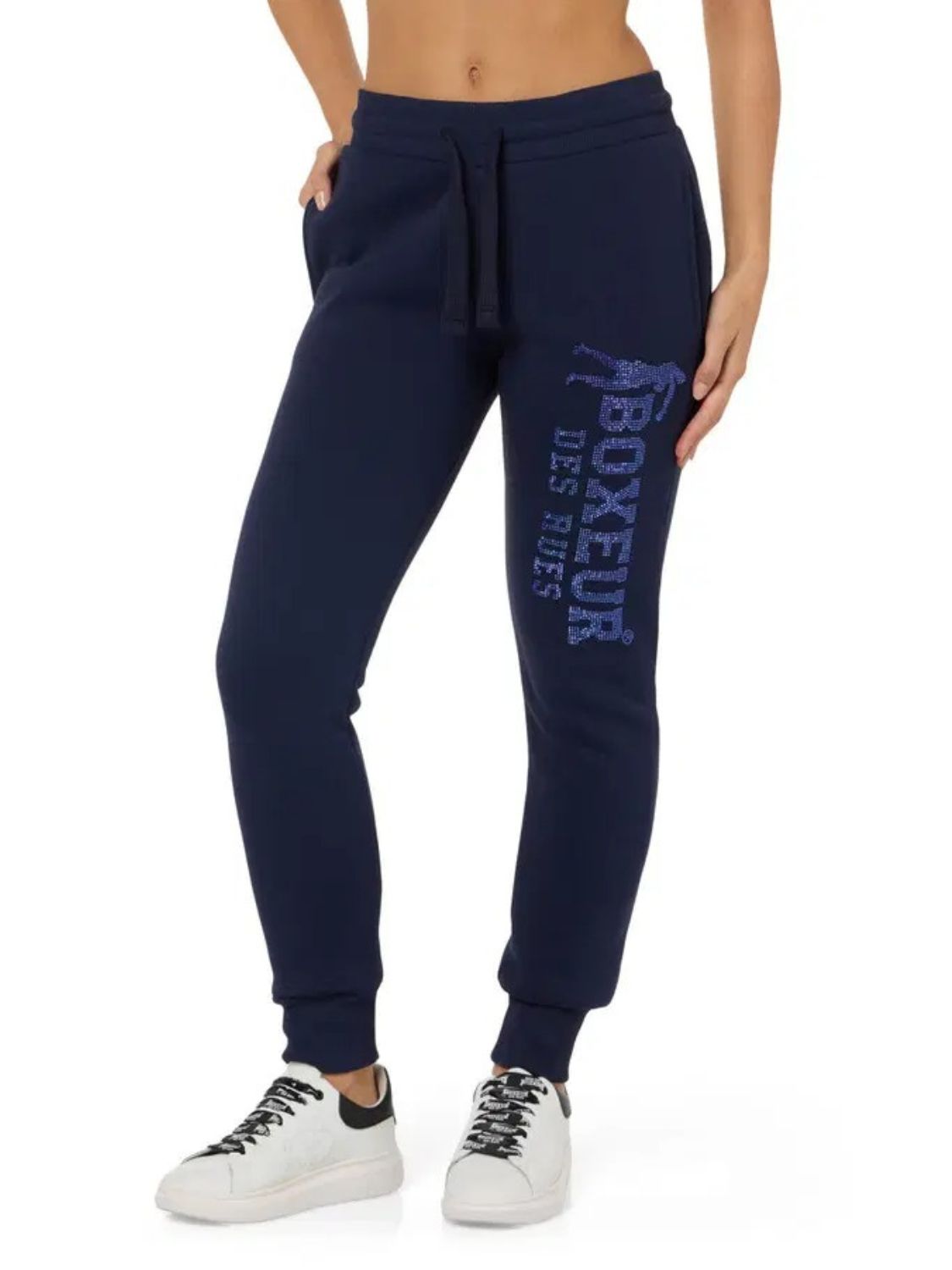 Jogger regolare con strass in pantaloni Midnight Boxeur des Rues