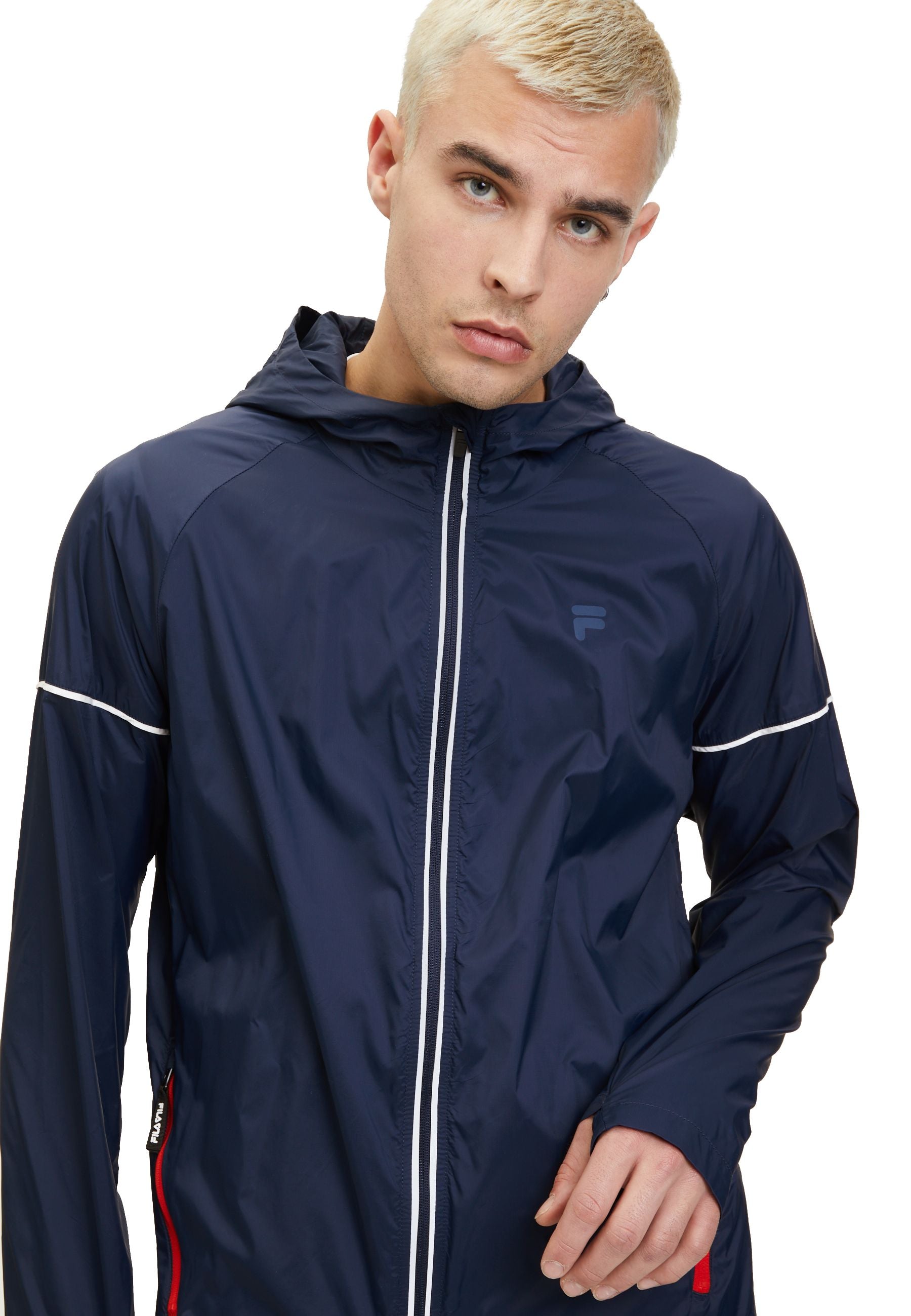 Giacca da running impacchettabile Ruffano in nero Iris Jackets Fila   