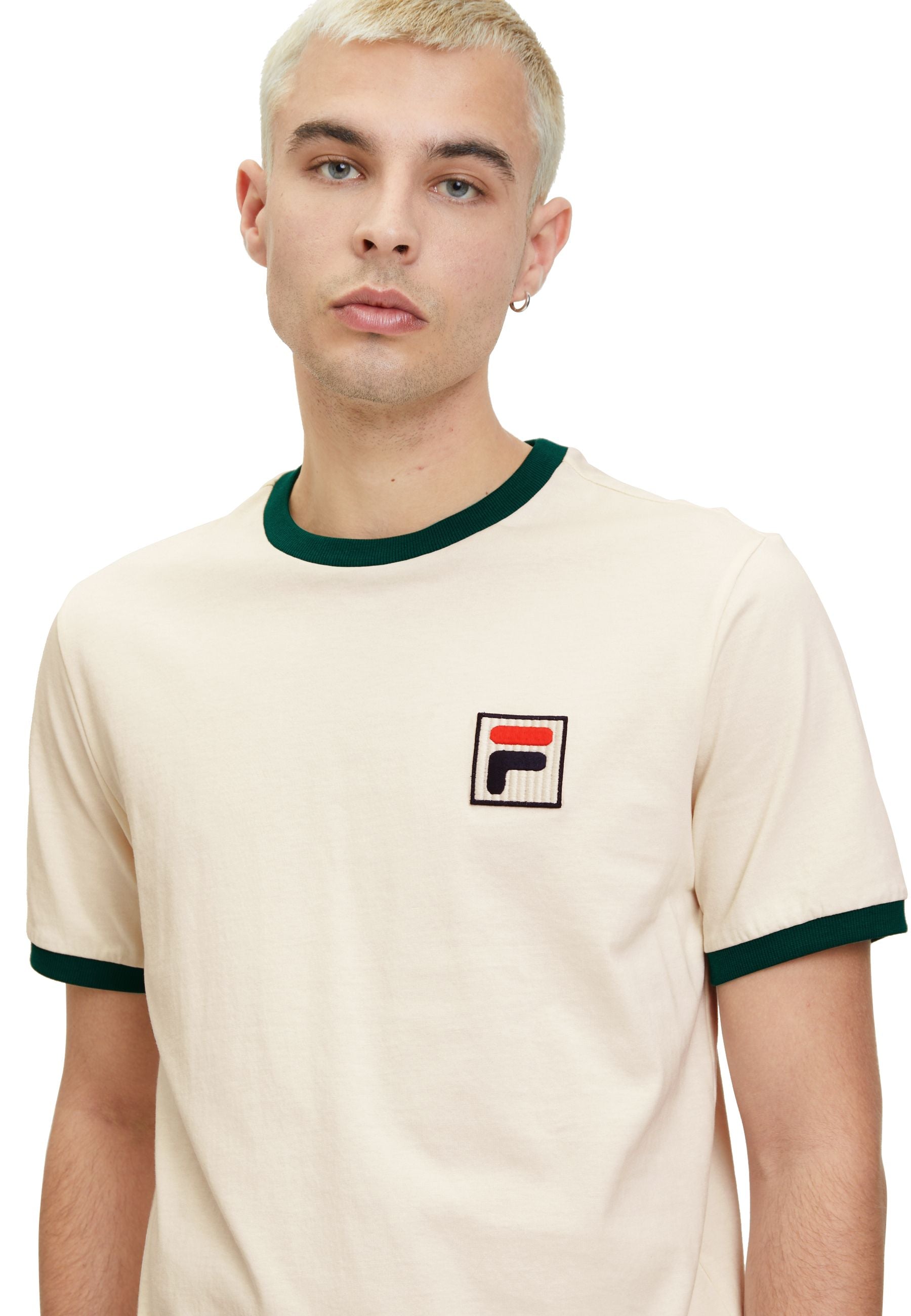 T-shirt Laz in avventurina bianco antico Fila   