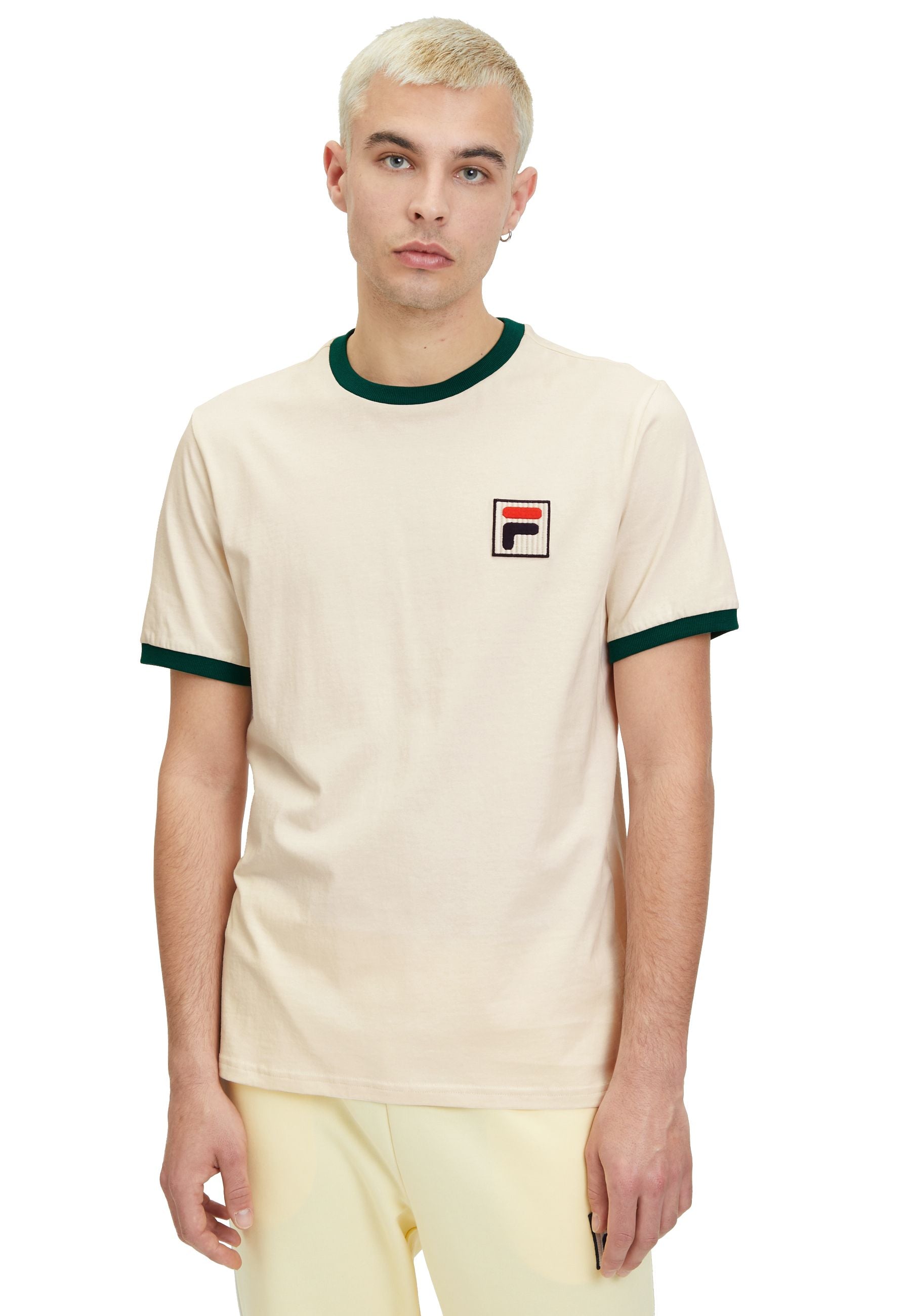 T-shirt Laz in avventurina bianco antico Fila   