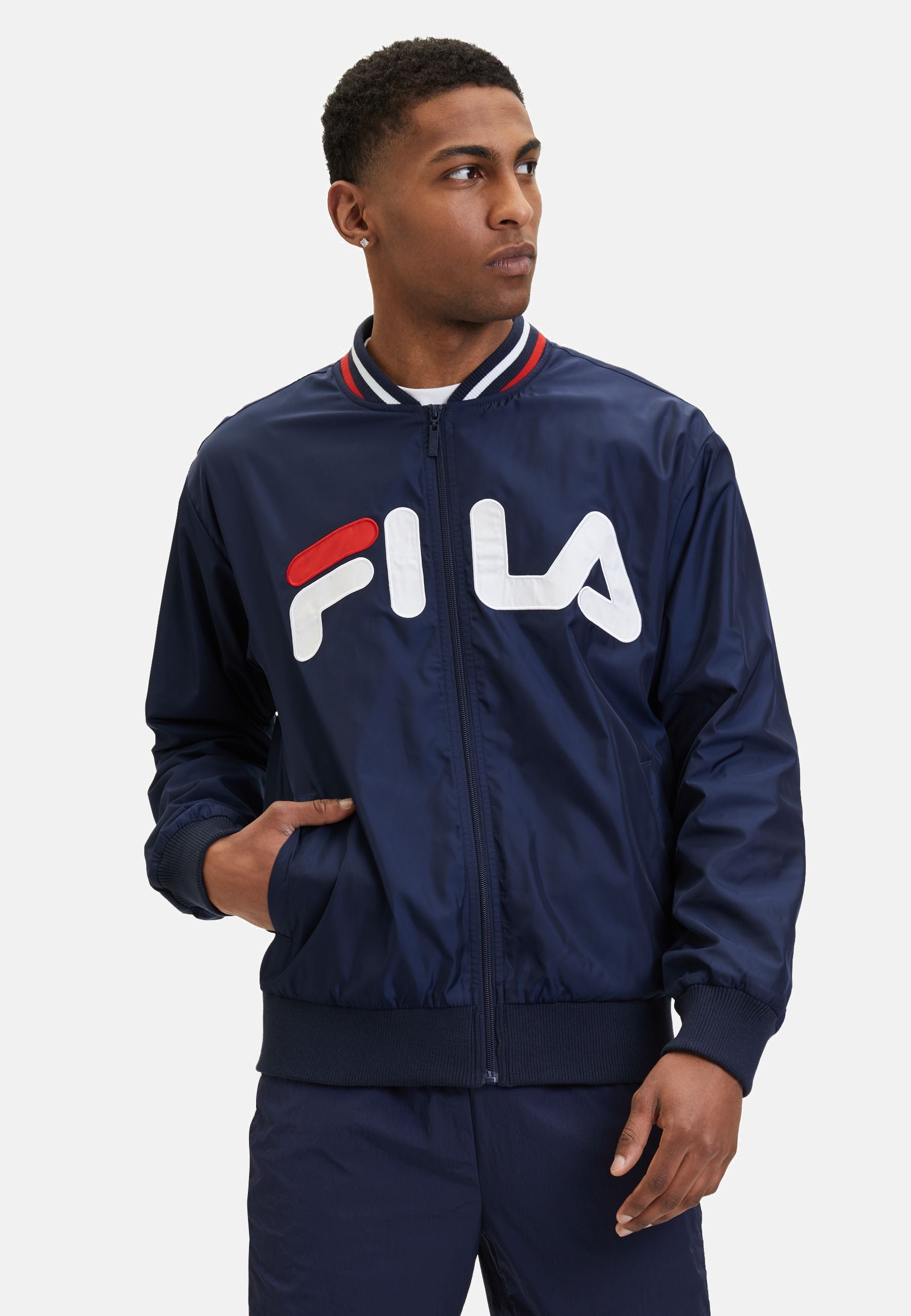 Giacca bomber Logrono Logo in nero Giacche Iris Fila   