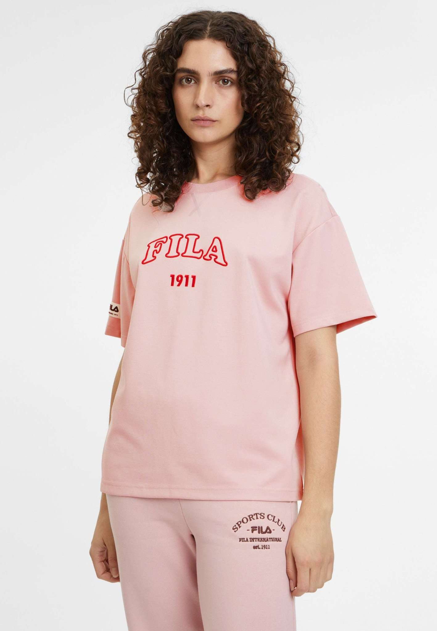 T-shirt Tula in malva pallido Fila   