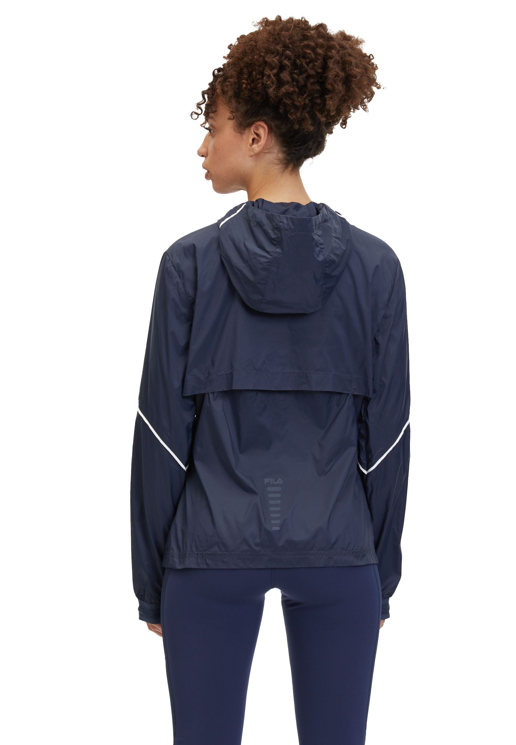 Giacca da running impacchettabile Rubiera in nero Iris Jackets Fila   