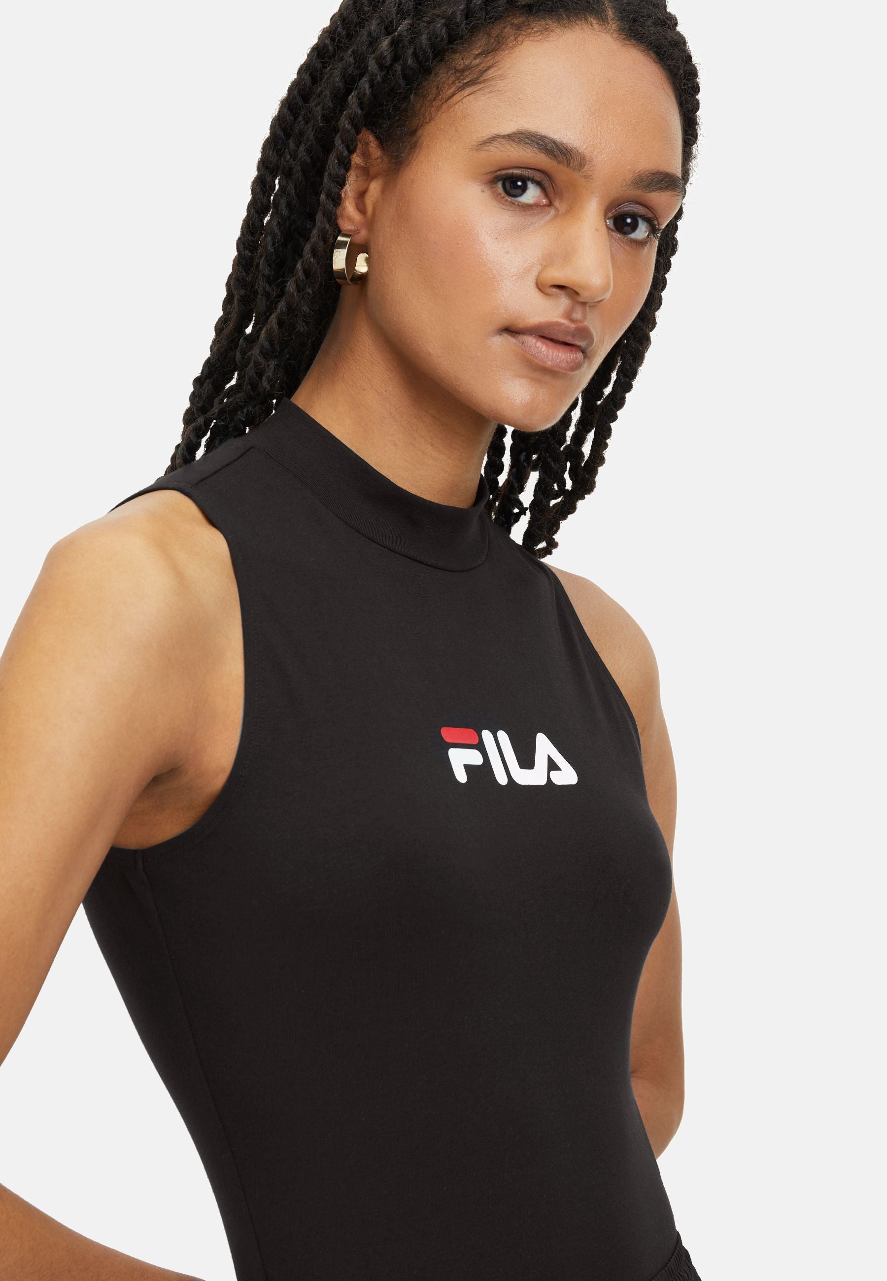 Body senza maniche Limeira in T-shirt nera Fila   