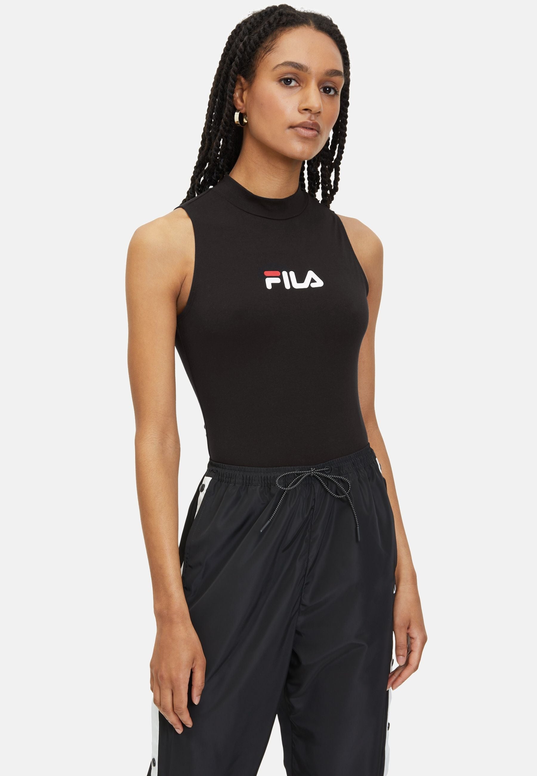 Body senza maniche Limeira in T-shirt nera Fila   