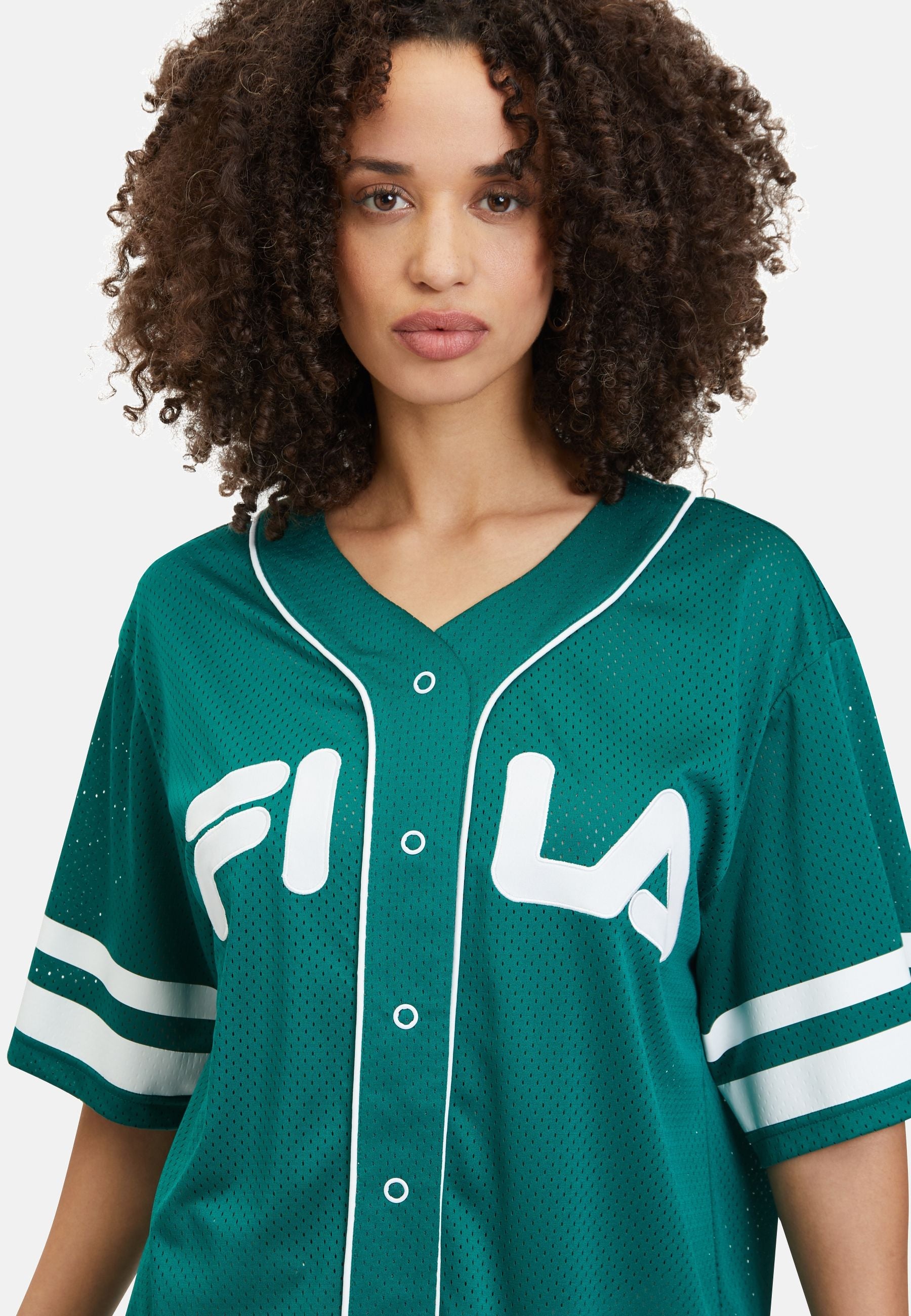 T-shirt Latalia Baseball Shirt in avventurina Fila   