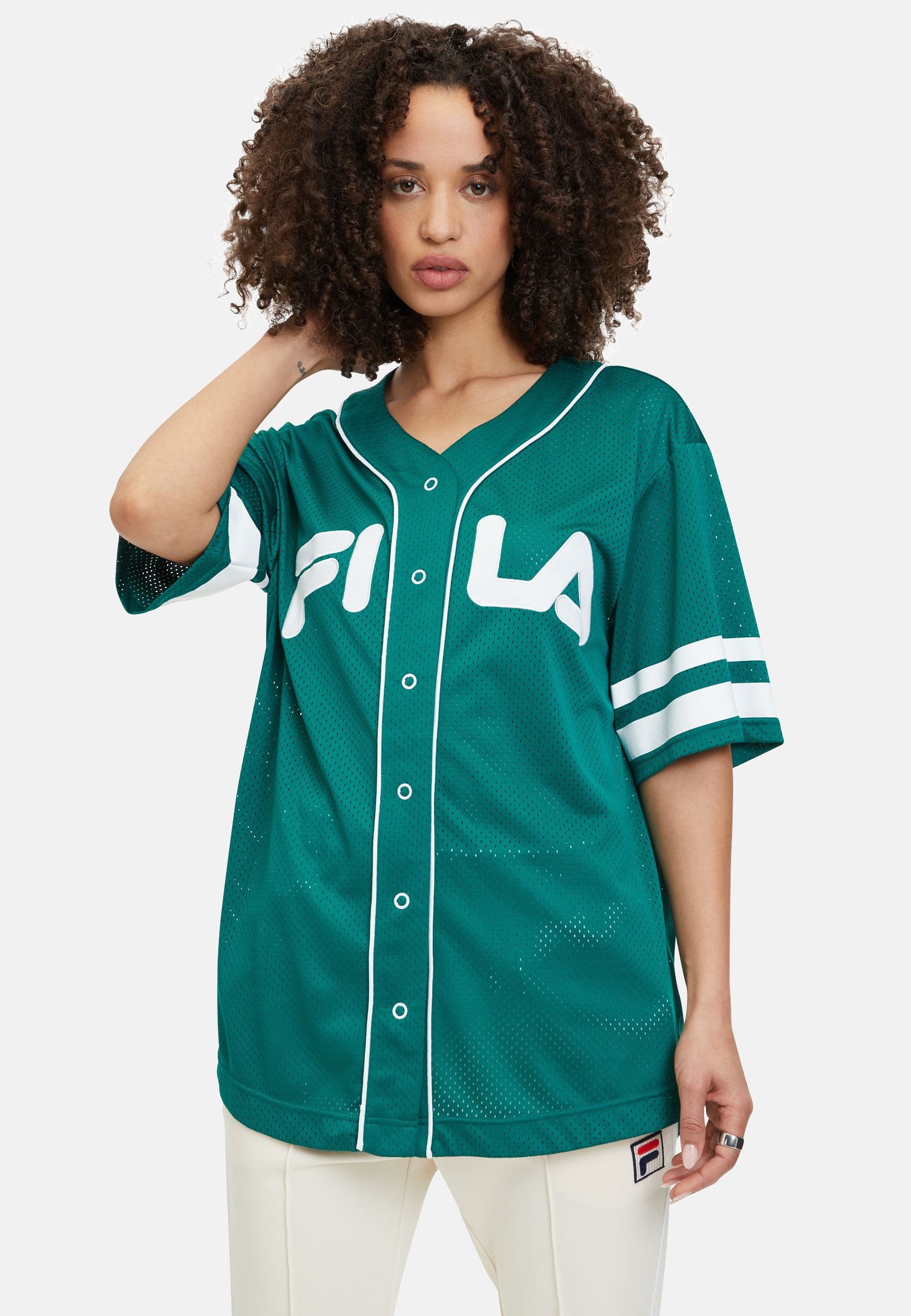 T-shirt Latalia Baseball Shirt in avventurina Fila   