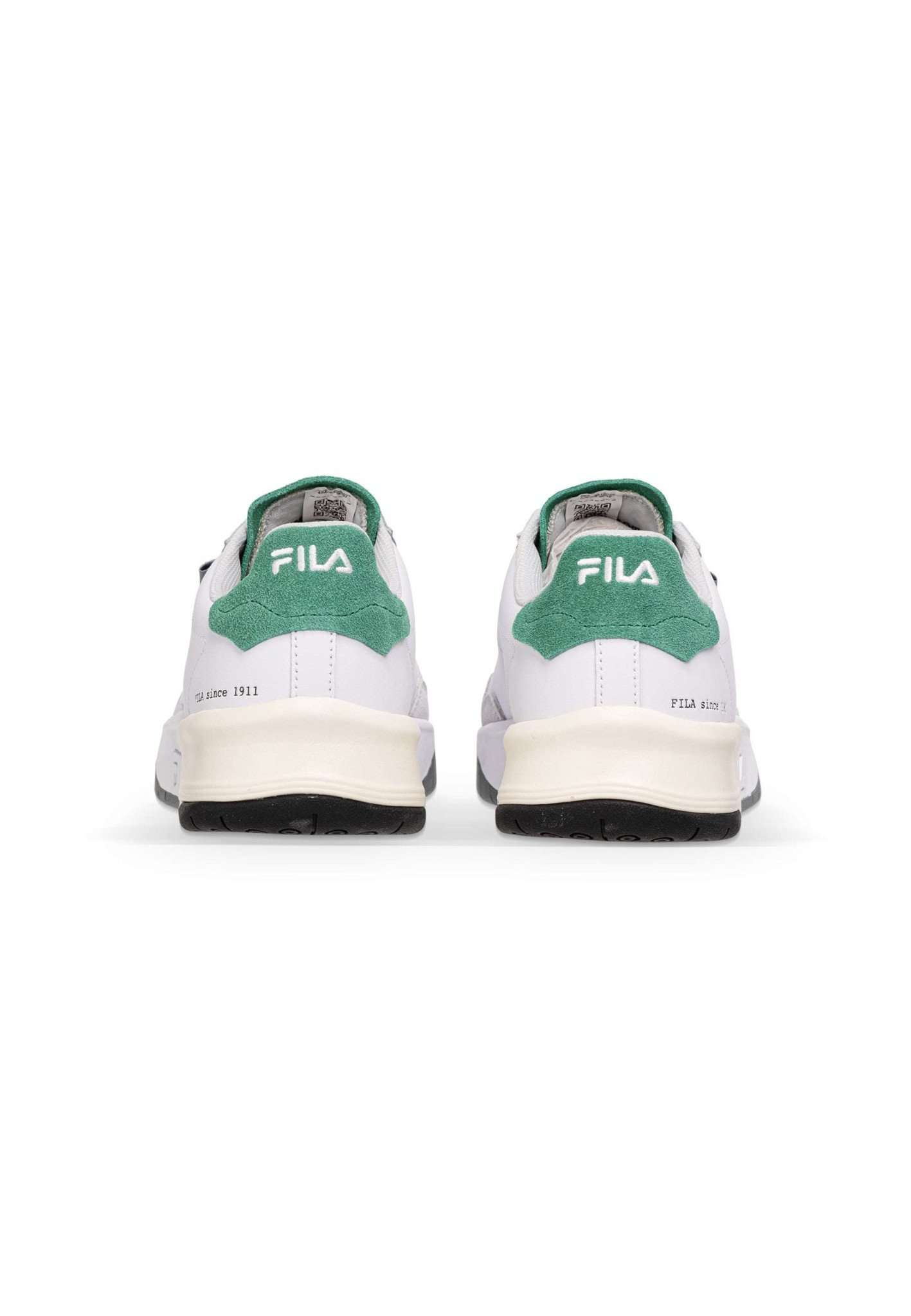 Fila Avenida in scarpe da ginnastica bianche e verdi Fila   