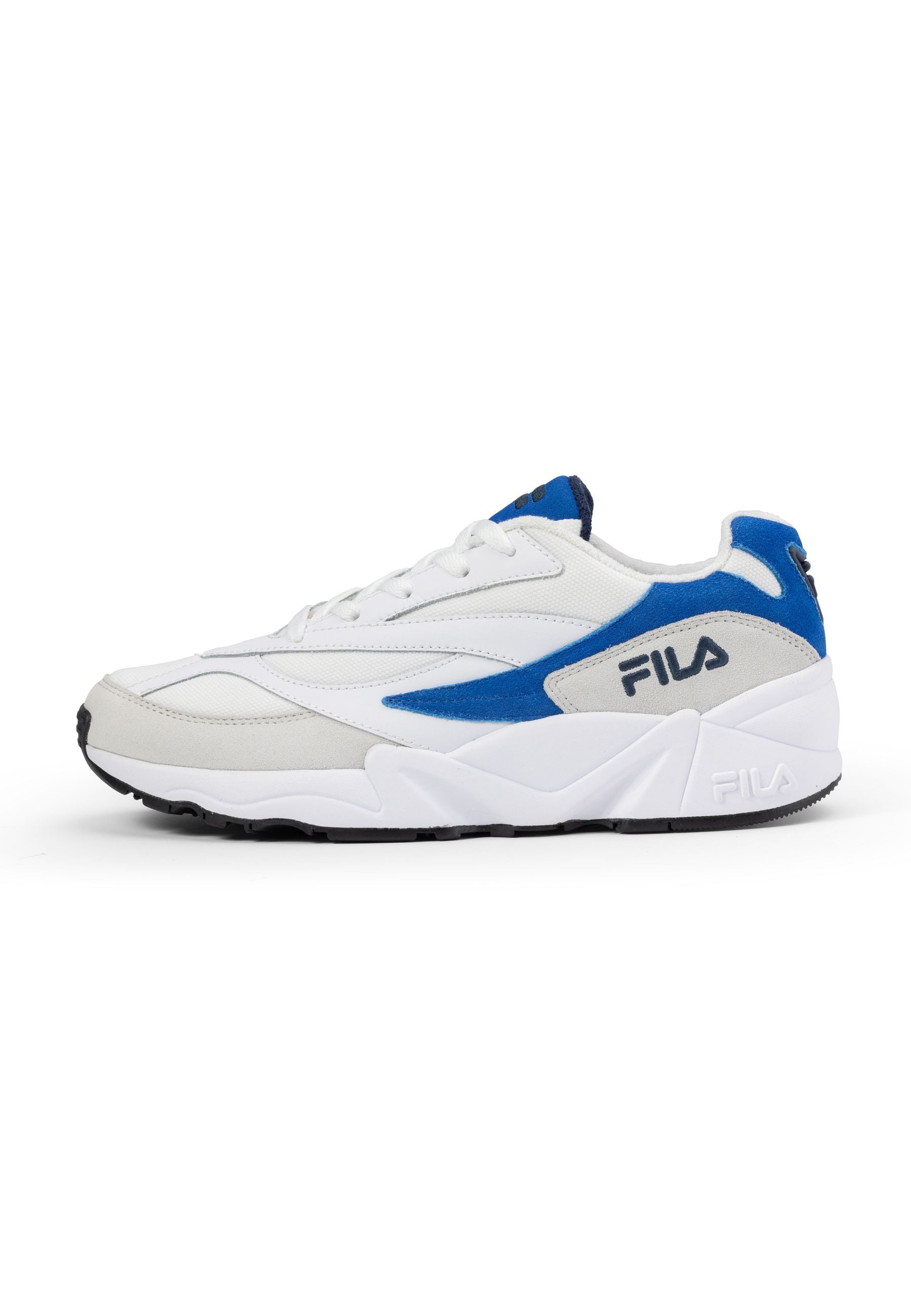 V94M in scarpe da ginnastica bianche e blu scuro Fila   