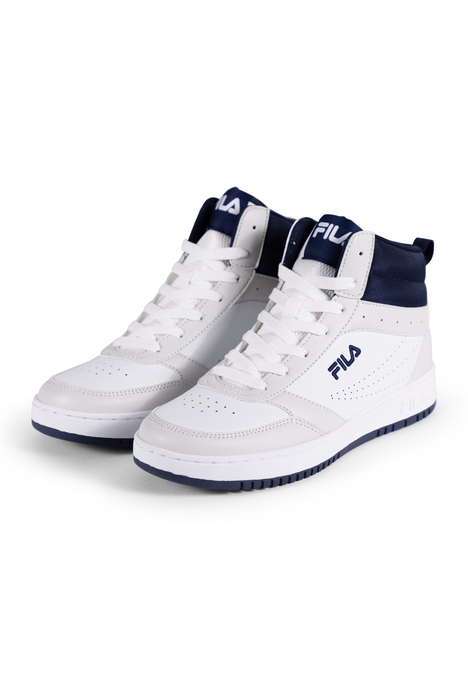 Fila Rega Mid in scarpe da ginnastica bianche e blu Fila   