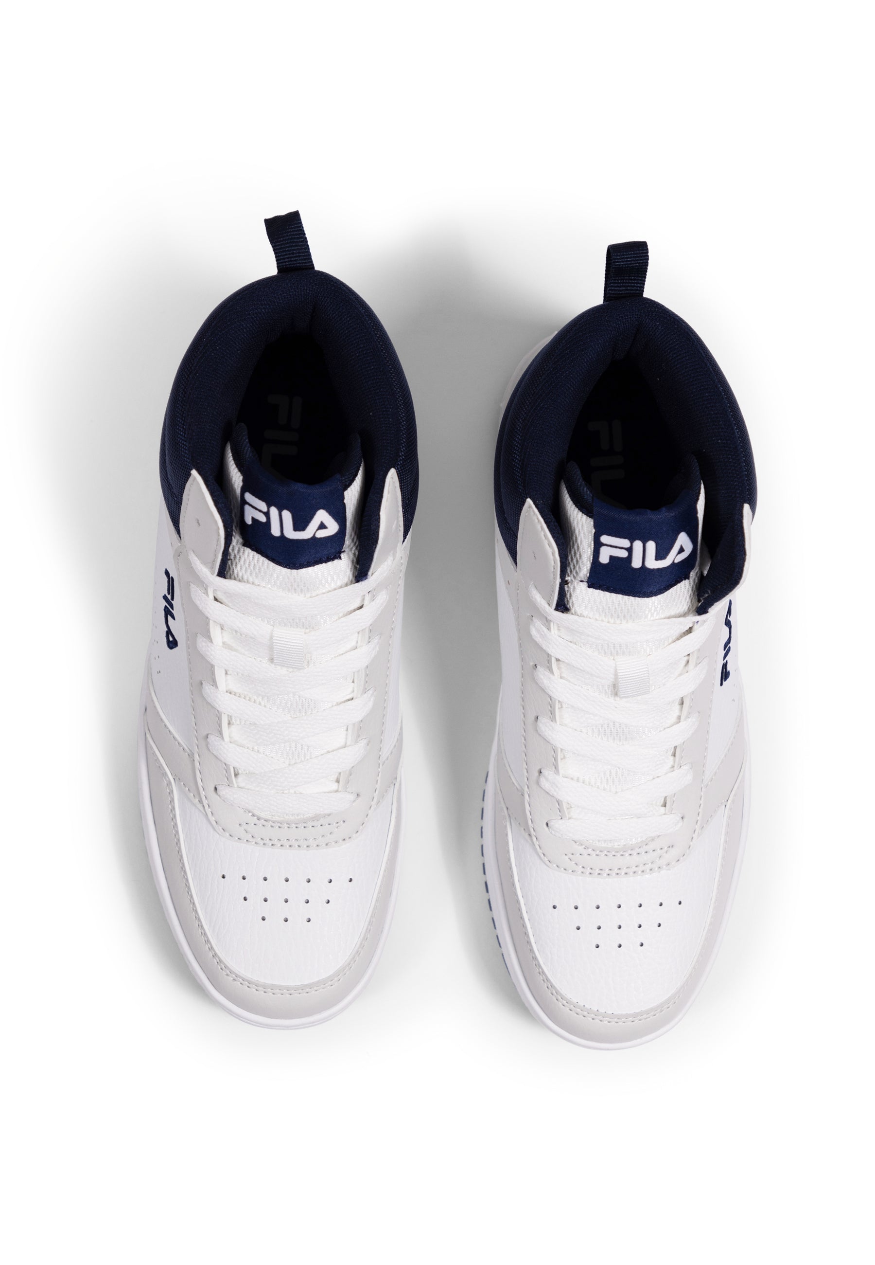 Fila Rega Mid in scarpe da ginnastica bianche e blu Fila   