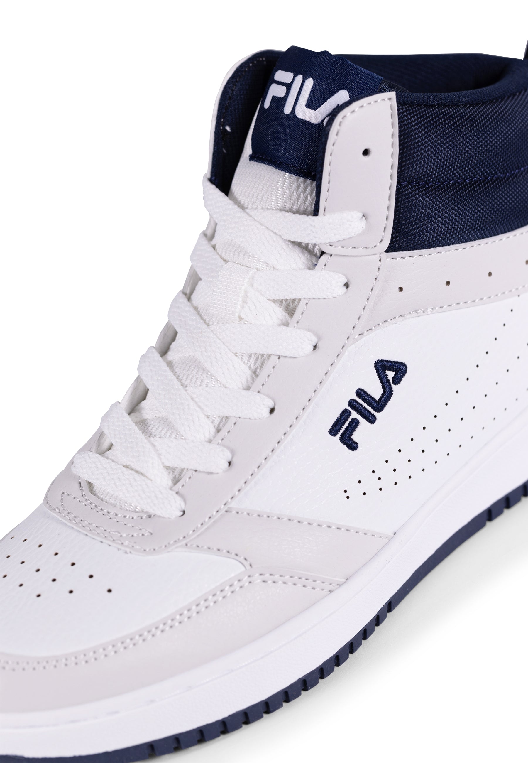 Fila Rega Mid in scarpe da ginnastica bianche e blu Fila   