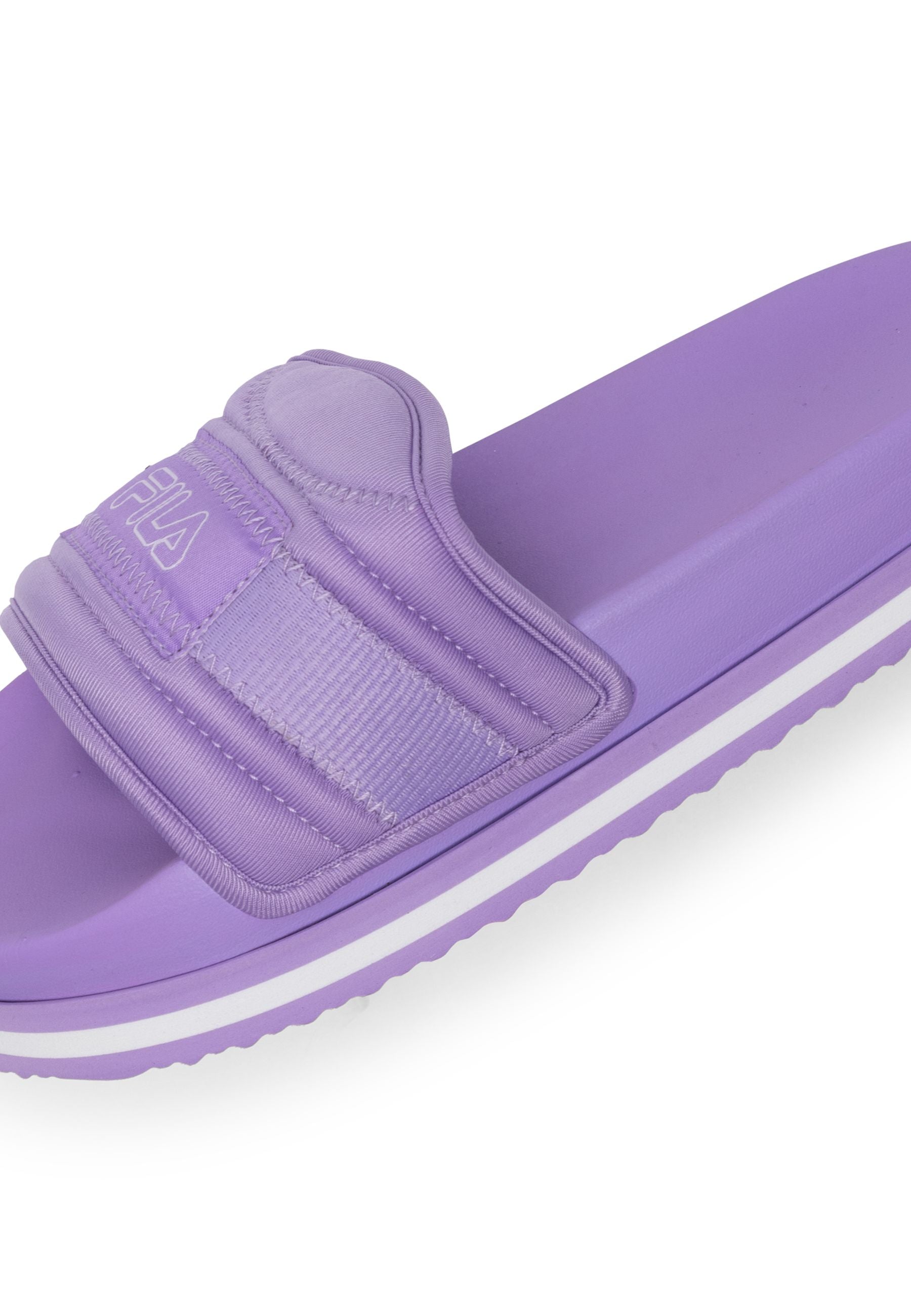 Morro Bay Zeppa Lounge Slipper Wmn in Viola Slippers Fila   