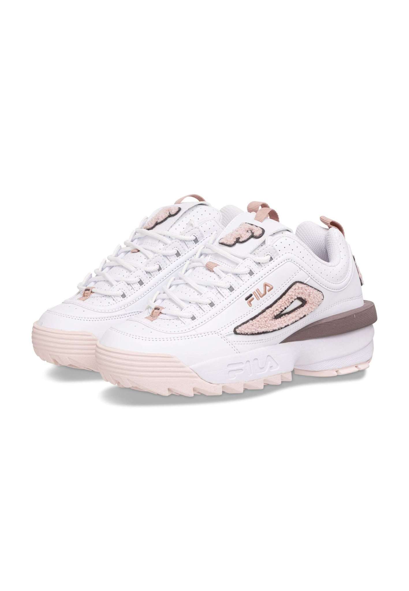 Scarpe da ginnastica Disruptor Patch Wmn in White-Pale Mauve Fila   