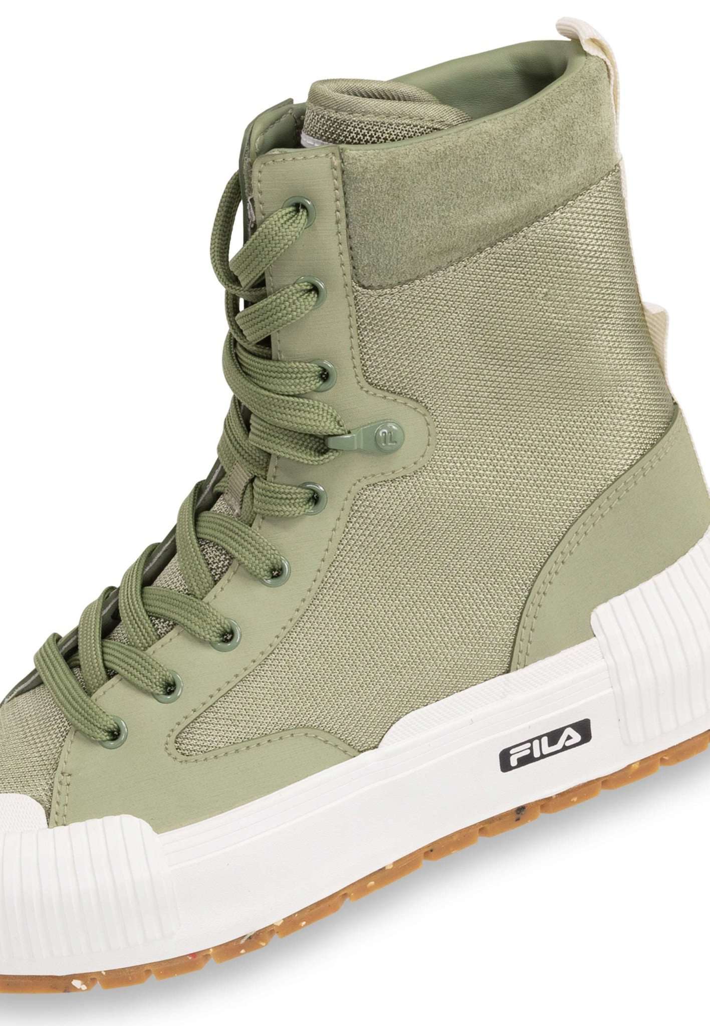 Cityblock High Platform Wmn in Oil Green Sneakers Fila   