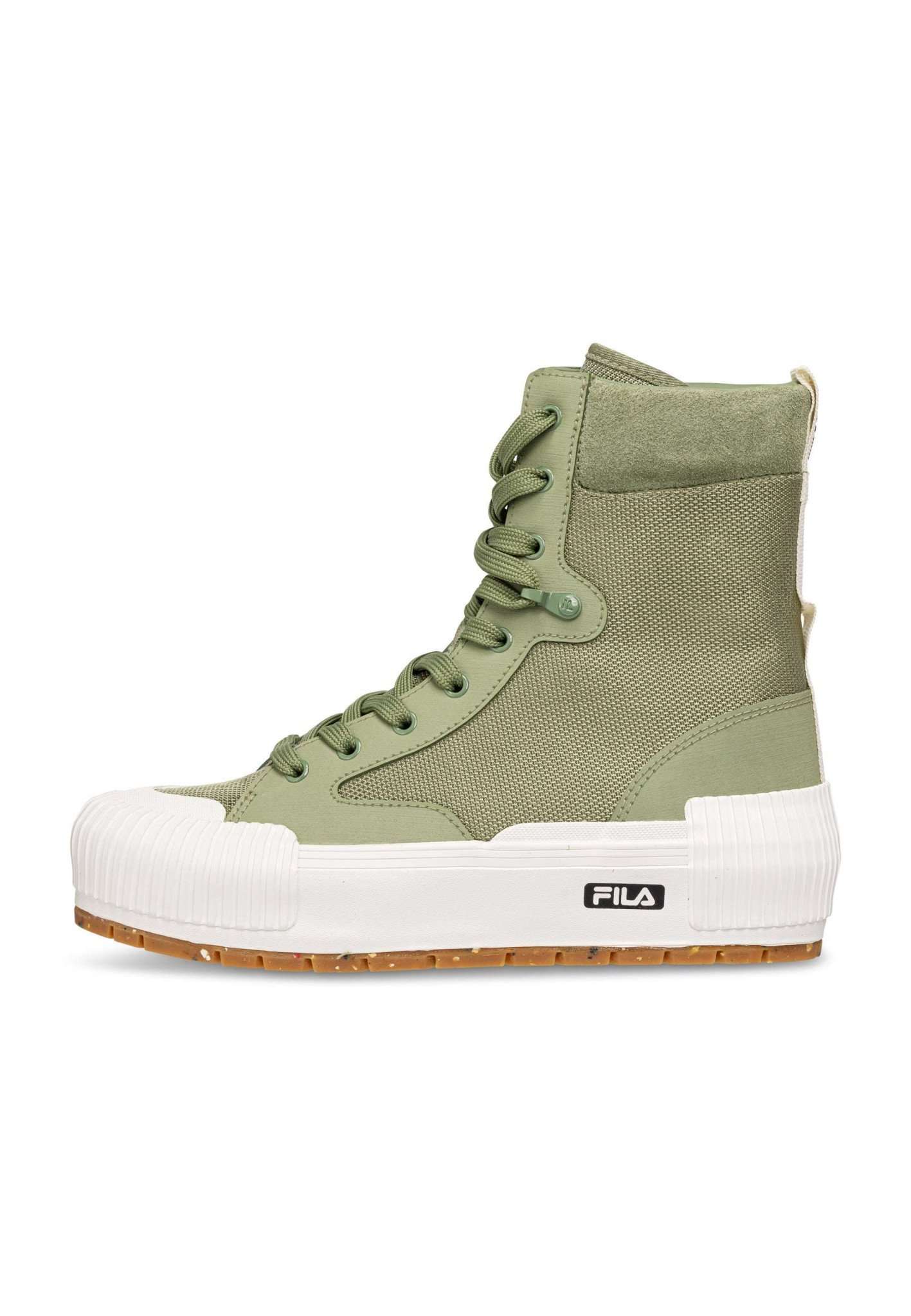 Cityblock High Platform Wmn in Oil Green Sneakers Fila   