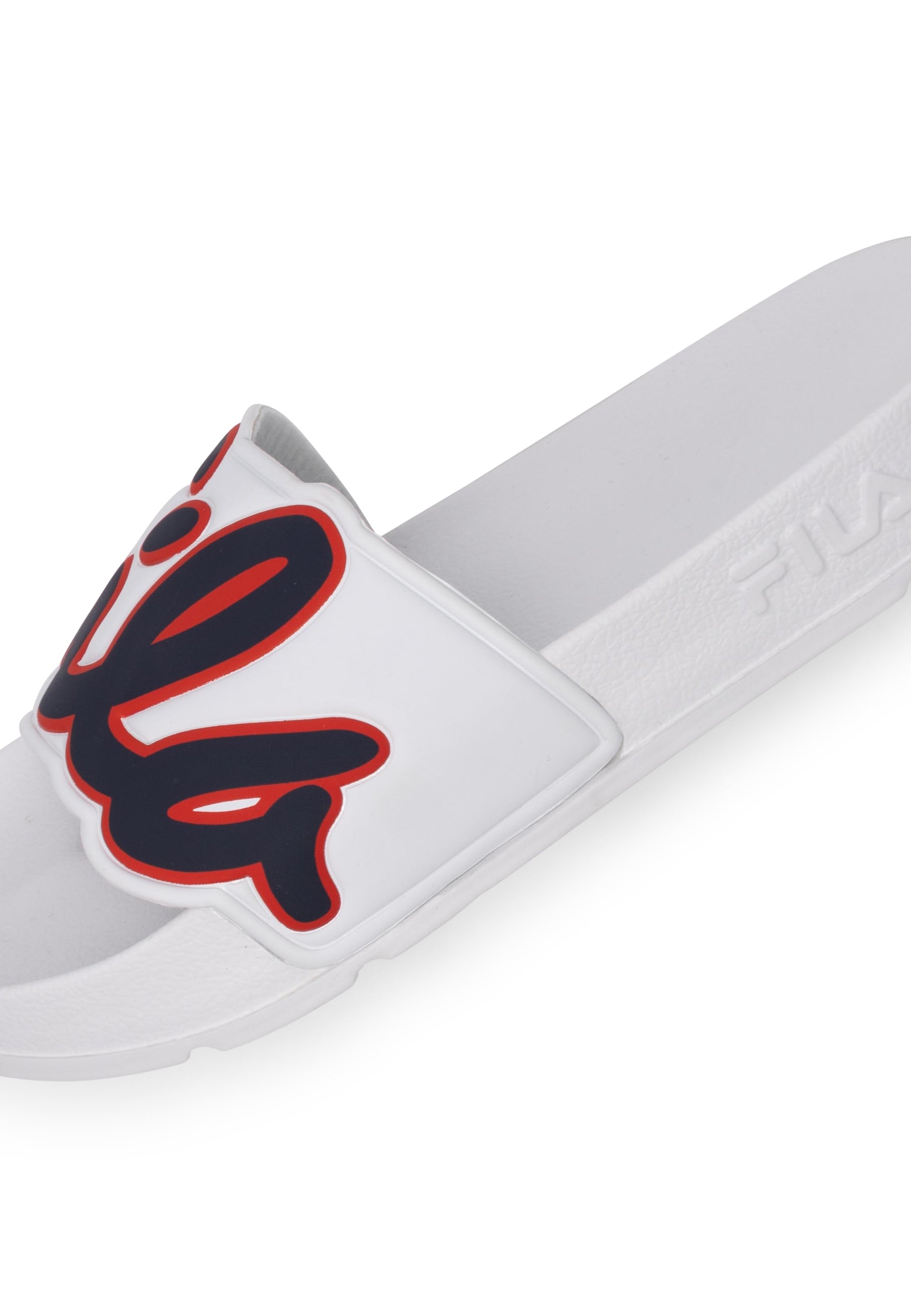 Fila Scritto Slipper Wmn in White- Navy Slippers Fila   