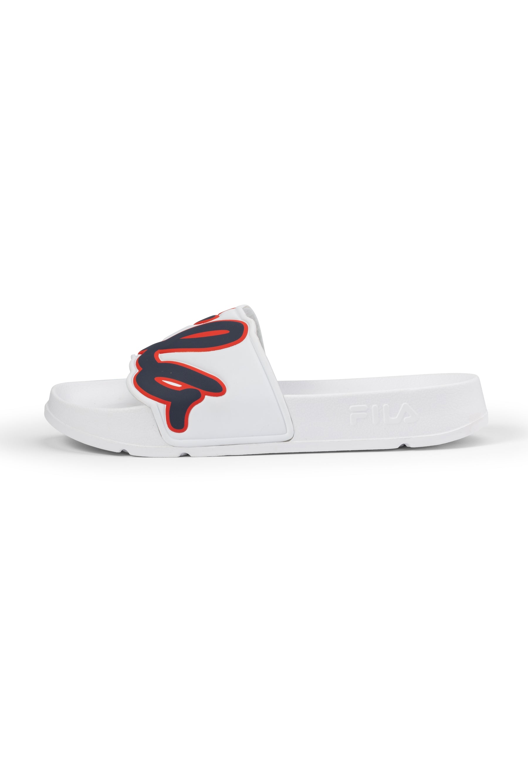 Fila Scritto Slipper Wmn in White- Navy Slippers Fila   