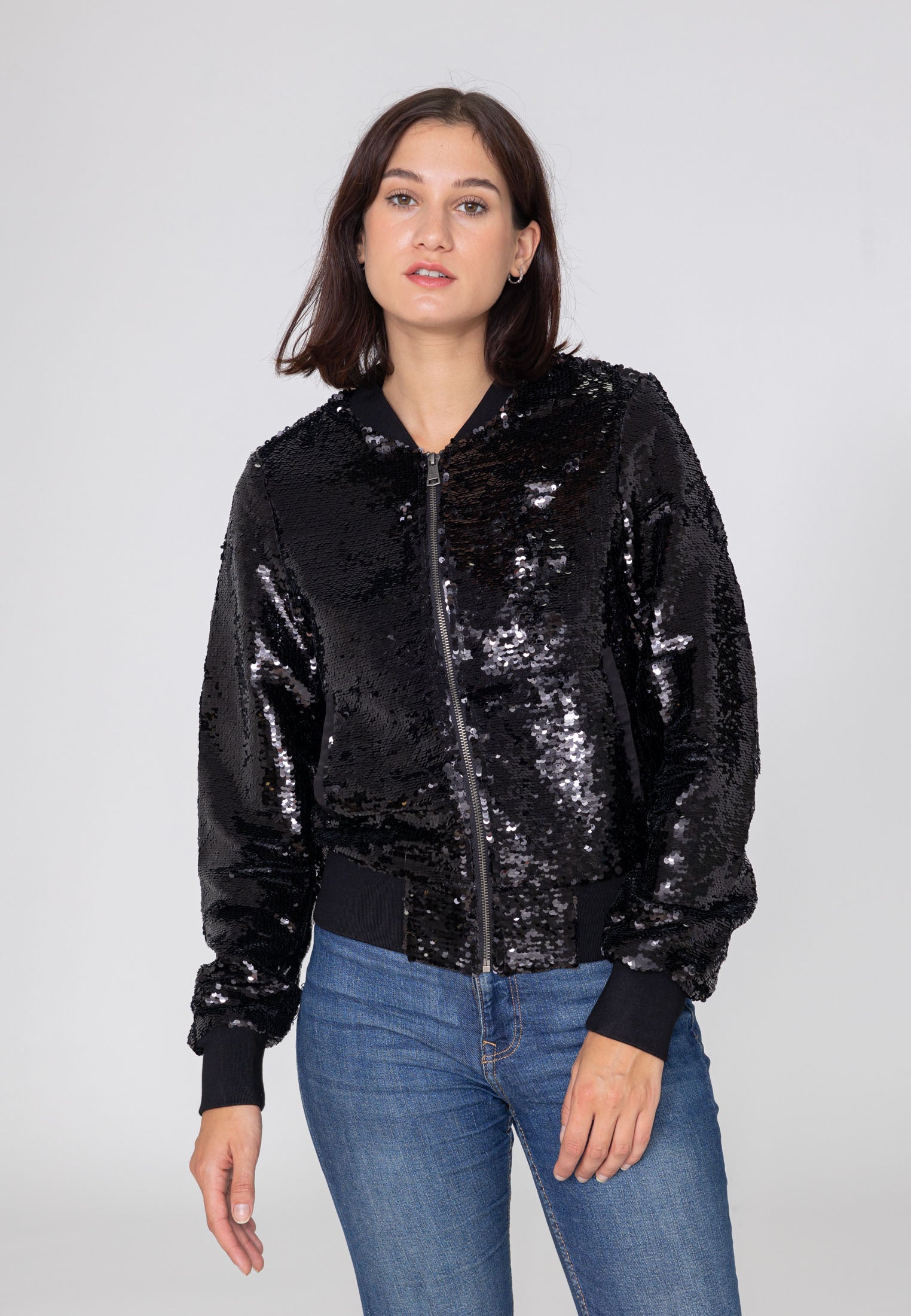 Giacca bomber Glitter W in Black Jackets Bombers Original   