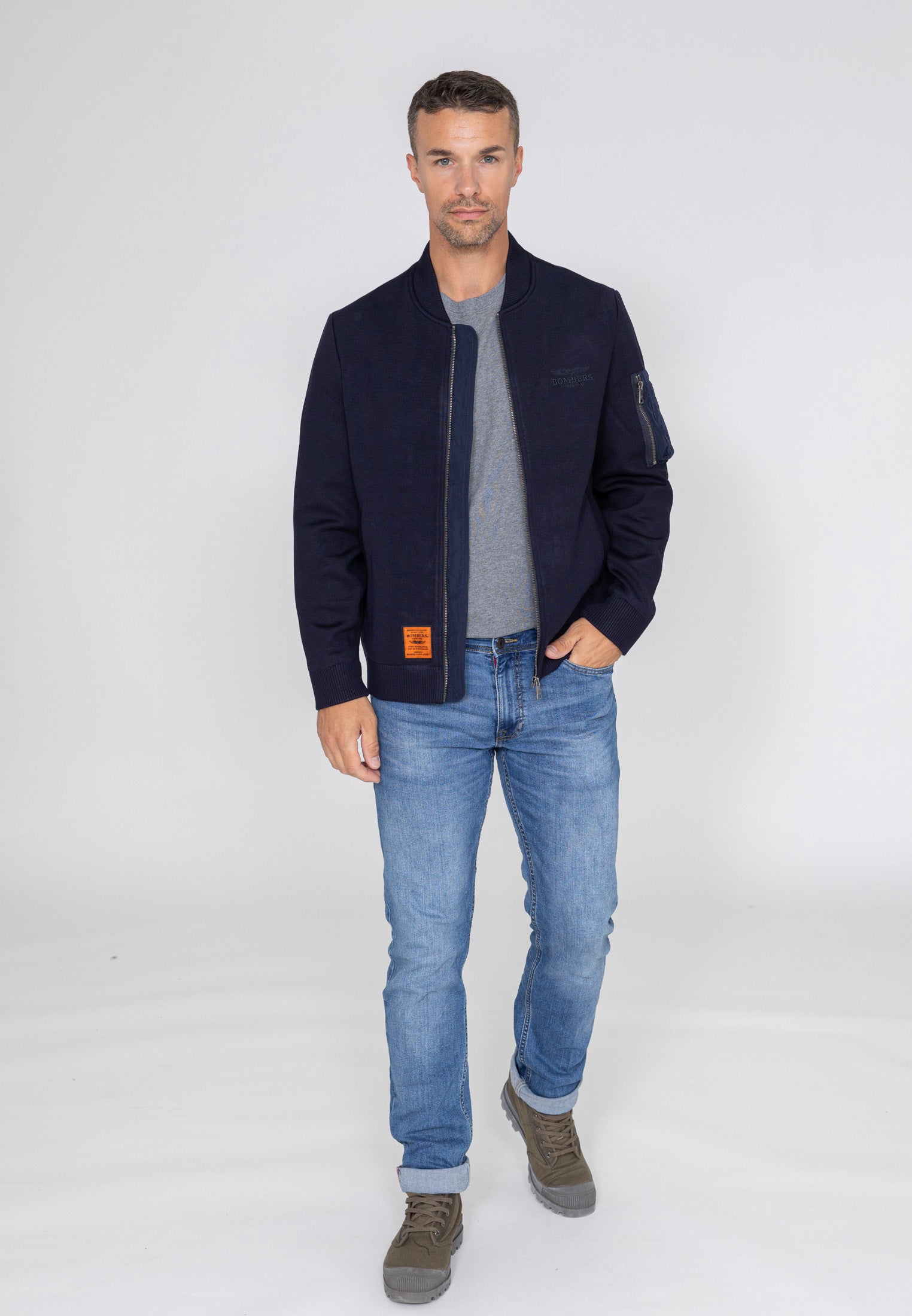 Giacca bomber Hays M in Navy Bombers Original   