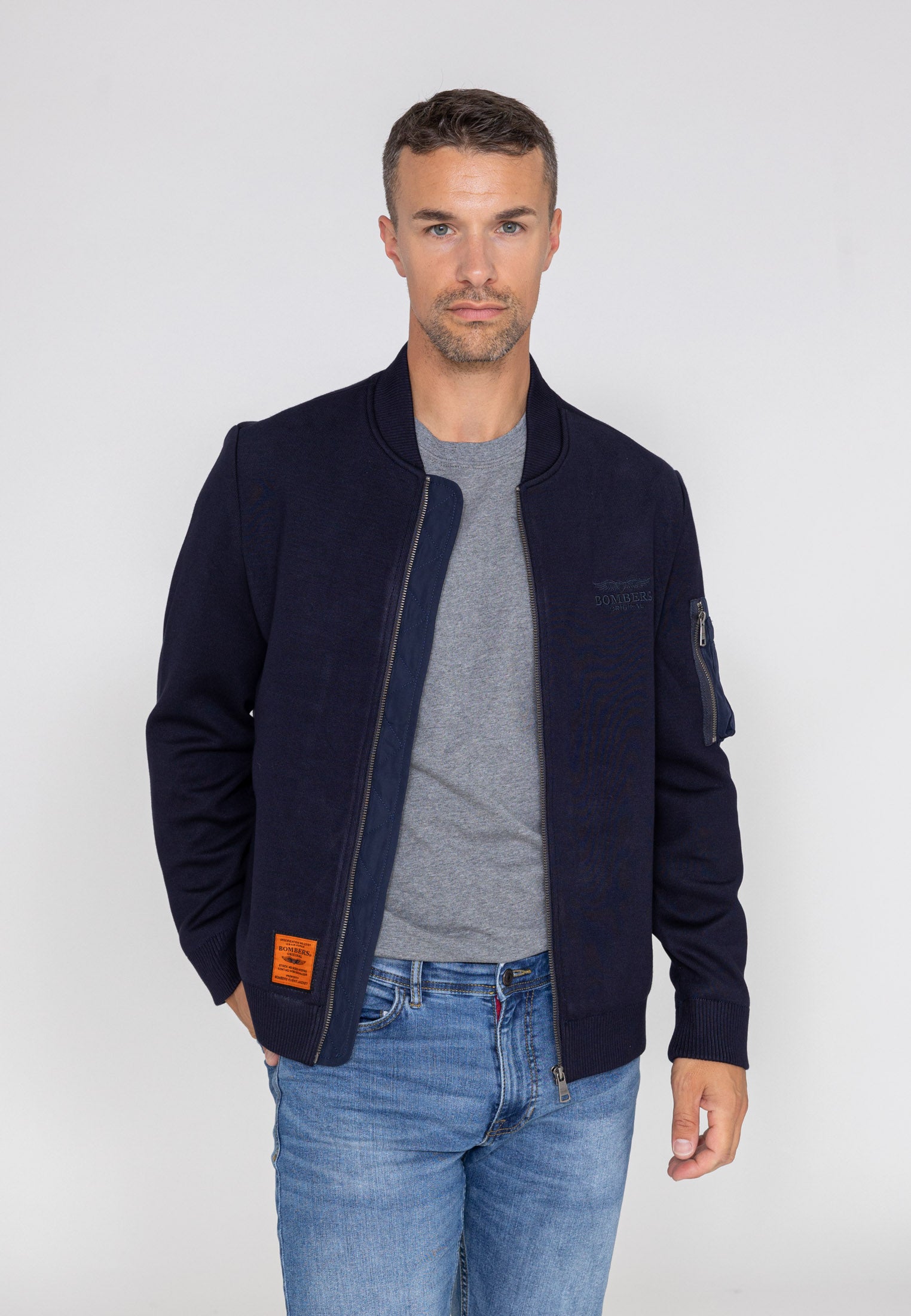 Giacca bomber Hays M in Navy Bombers Original   