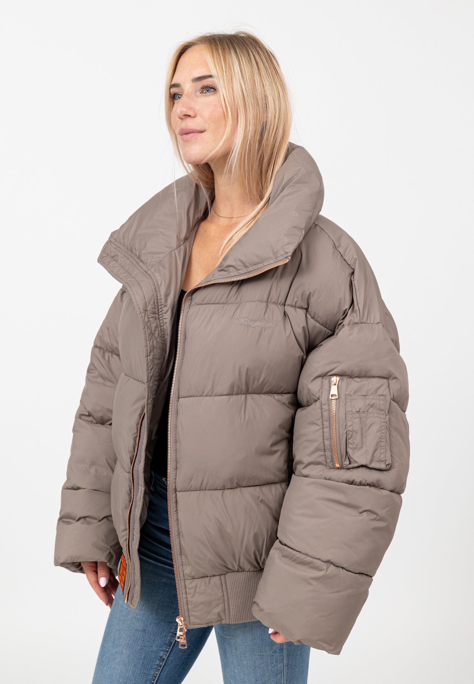 Hill-W in Taupe Giacche Bombers Original