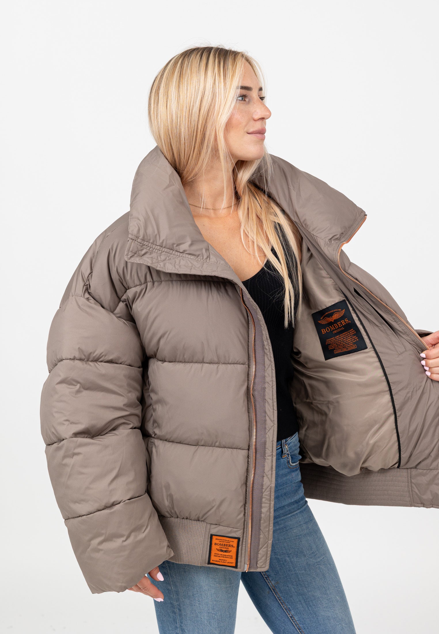 Hill-W in Taupe Giacche Bombers Original