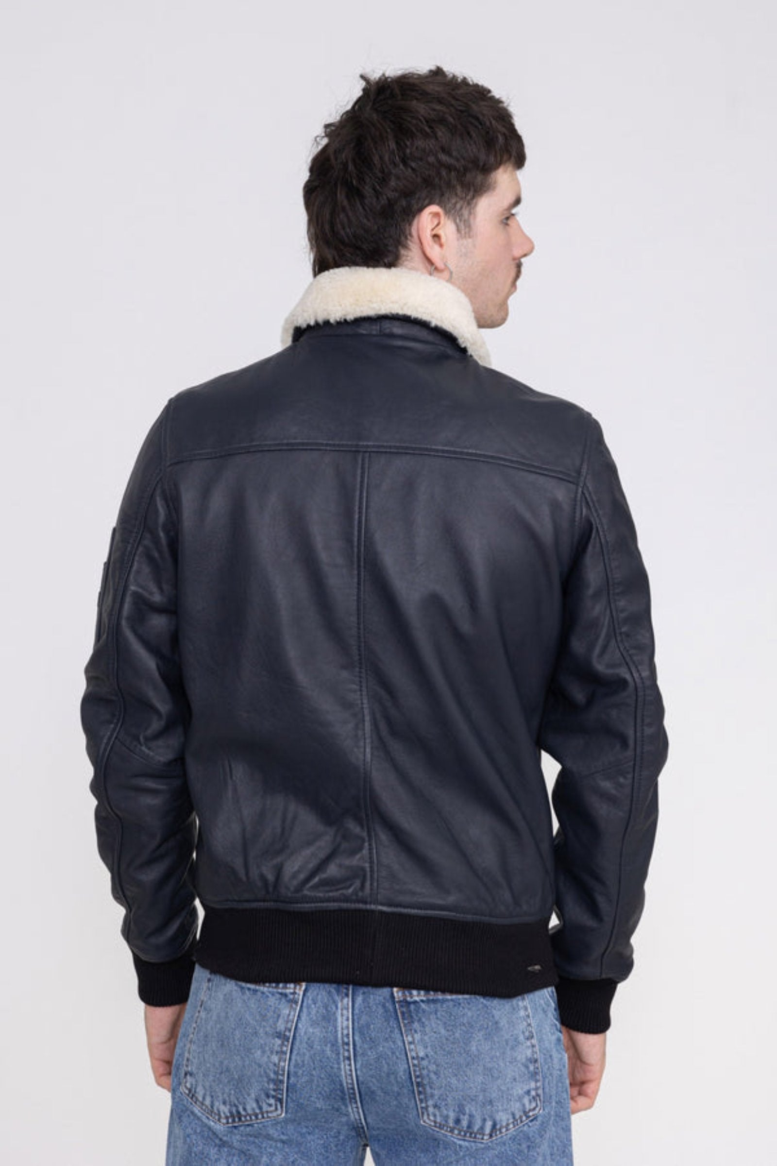 Giacca in pelle Iceman M in Giacche nere Bombers Original   