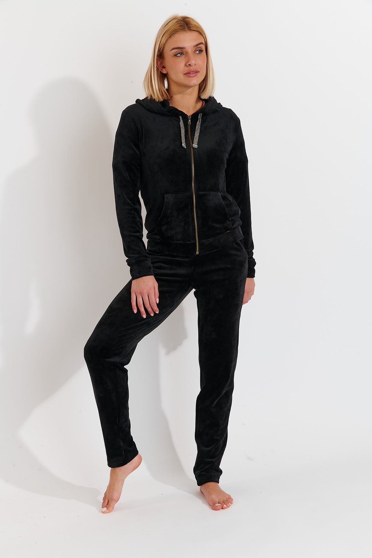 KEENAN-SEALAKE pantaloni da jogging in noir Pantaloni Banana Moon   