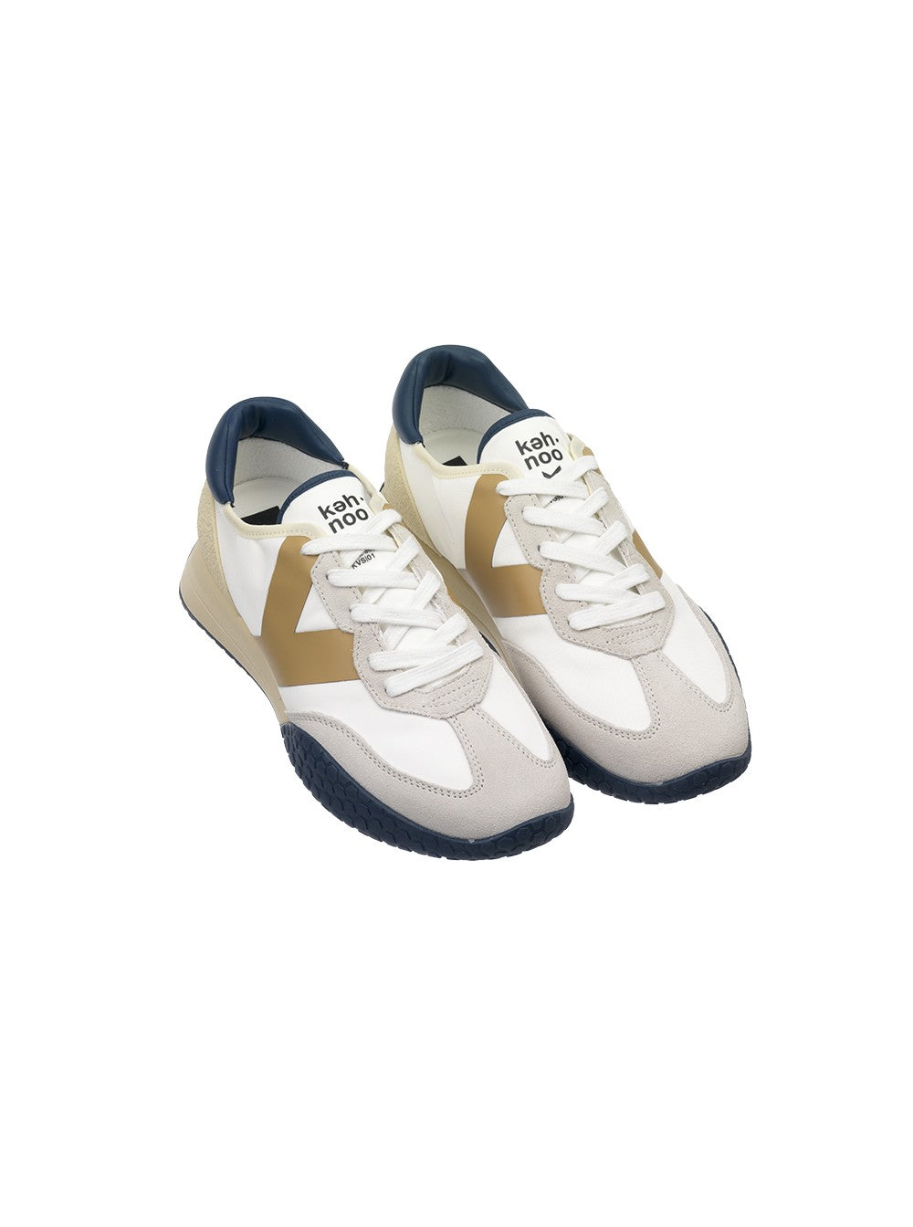 Ambasciatore in Bianco/Beige/Navy Sneakers Keh-Noo   