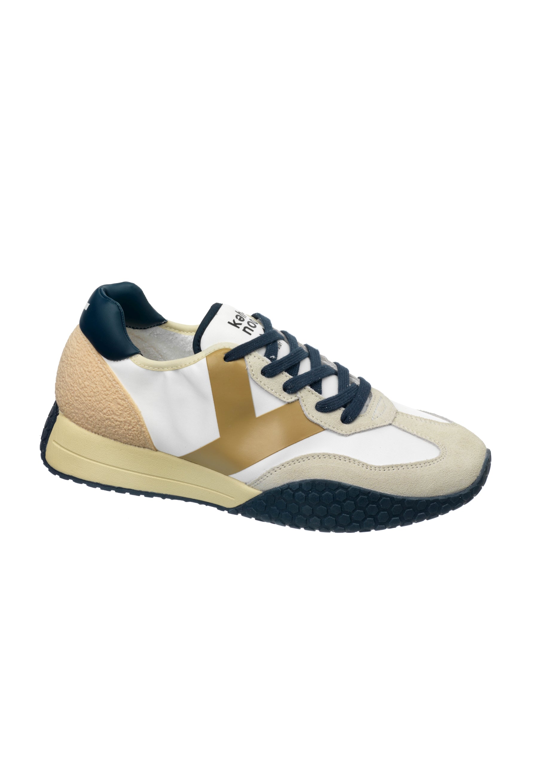 Ambasciatore in Bianco/Beige/Navy Sneakers Keh-Noo   