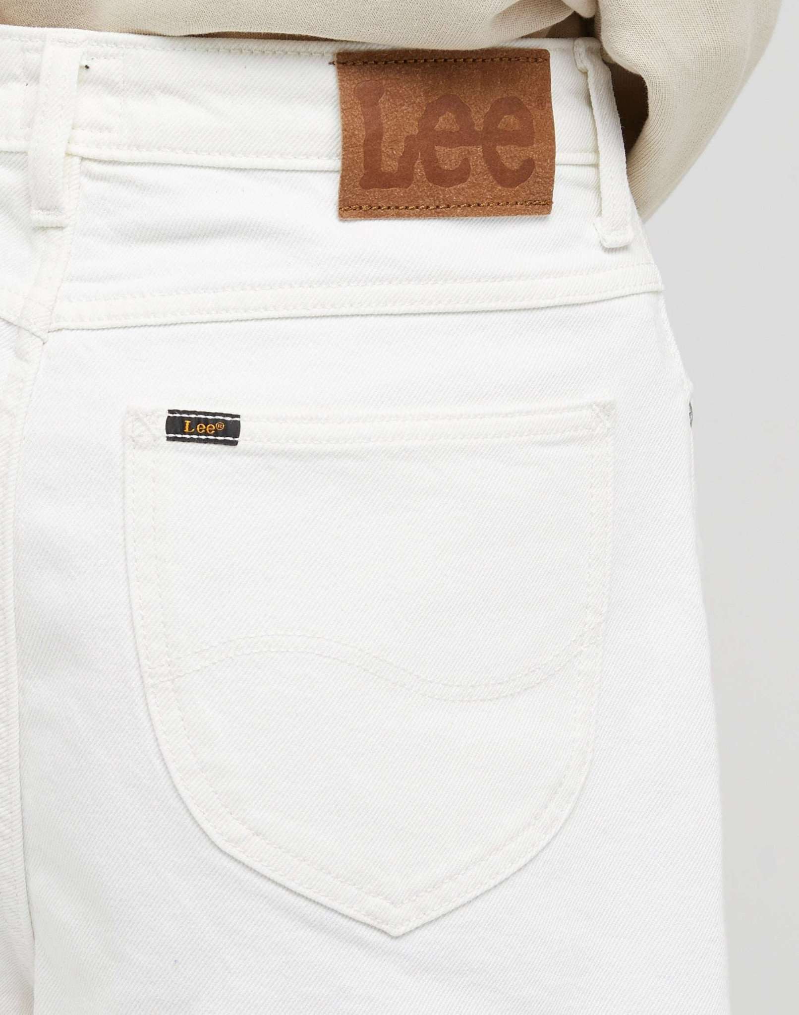 Stella short in pantaloncini di denim bianco marmo Lee   