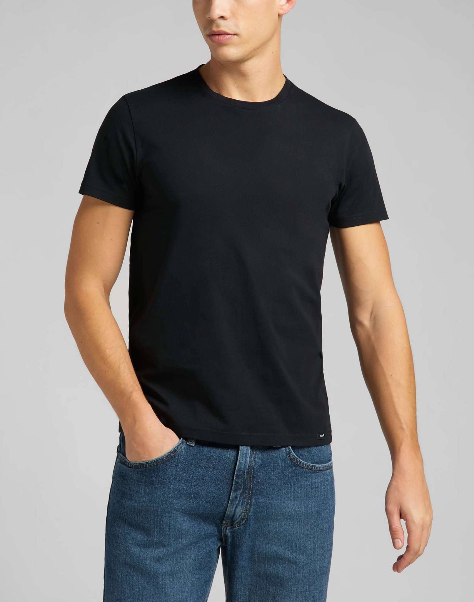 T-shirt Twin Pack Crew Tee in nero Lee   