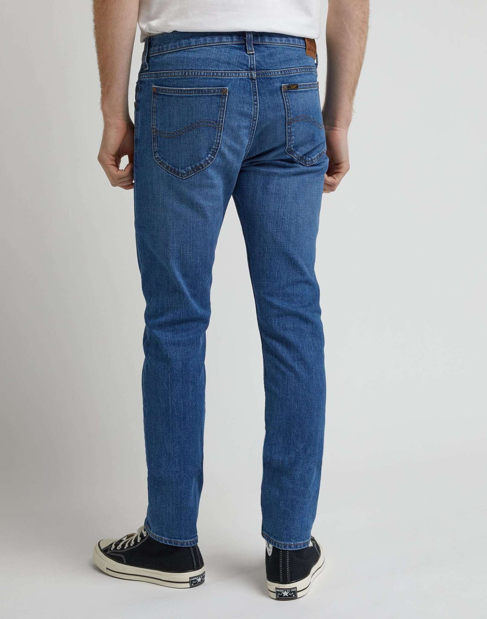 Cavaliere in jeans usati blu umido Lee   