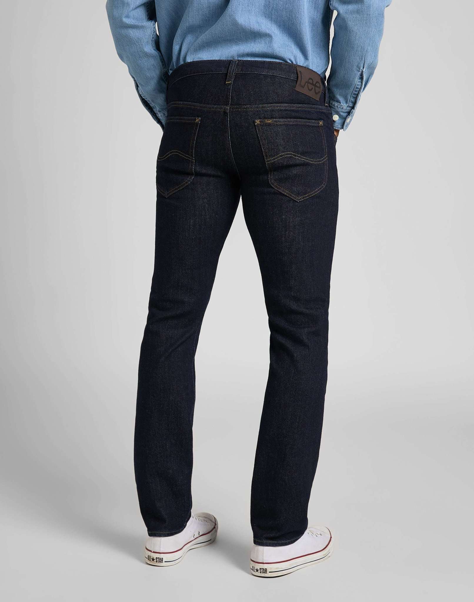 Jeans Daren Zip Fly in Rinse Lee   