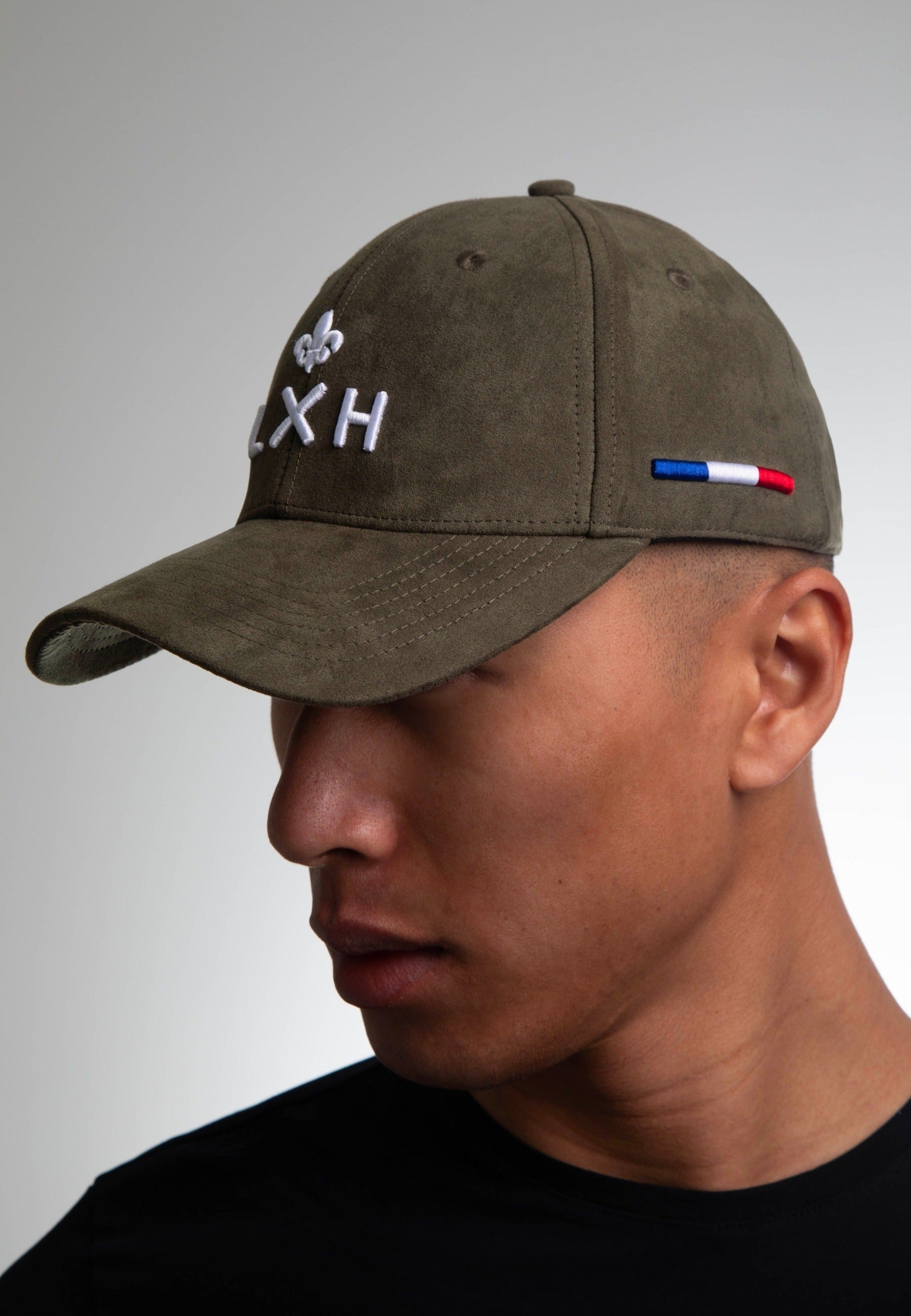 Casquette Suédine - Genève in Kaki Caps LXH   