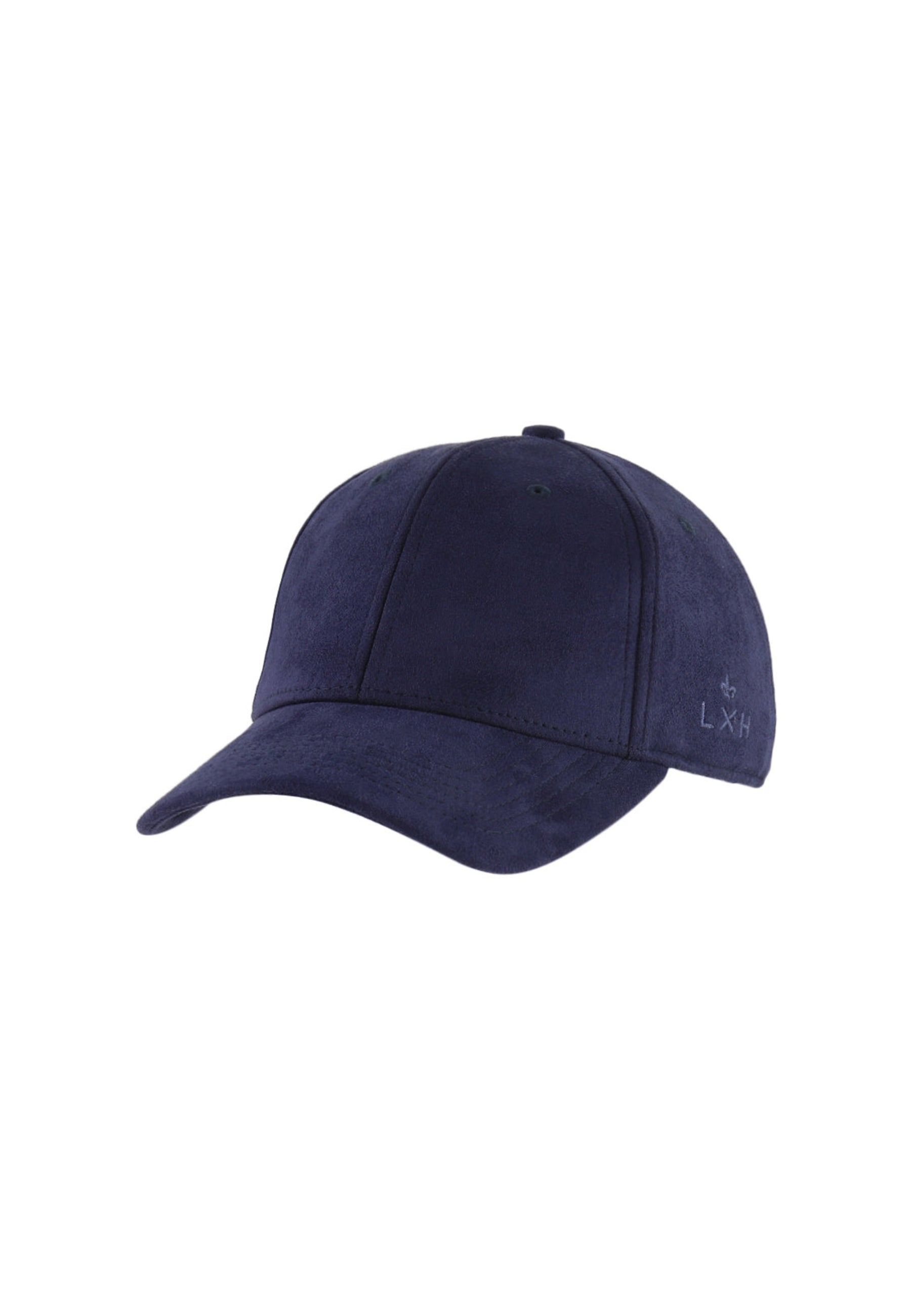 Casquette Suédine in Bleu Marine Caps LXH   