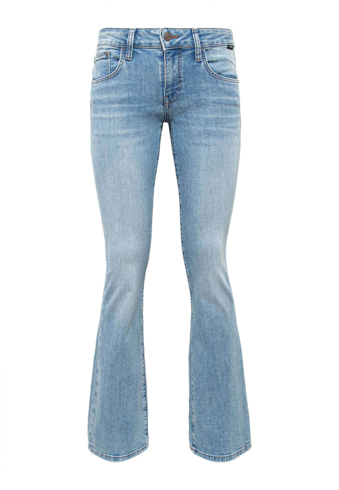 Bella Mid-Rise in Lt Brushed Str Jeans Mavi