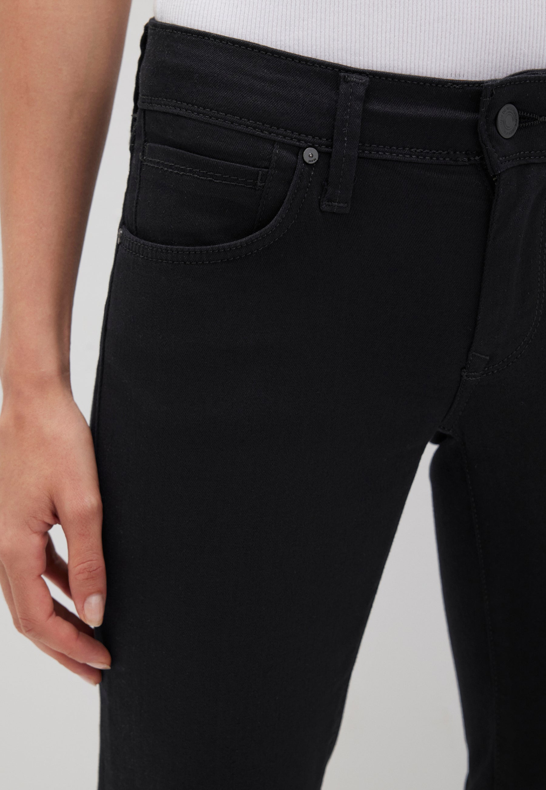 Bella Jeans a vita media in doppio strato nero Mavi