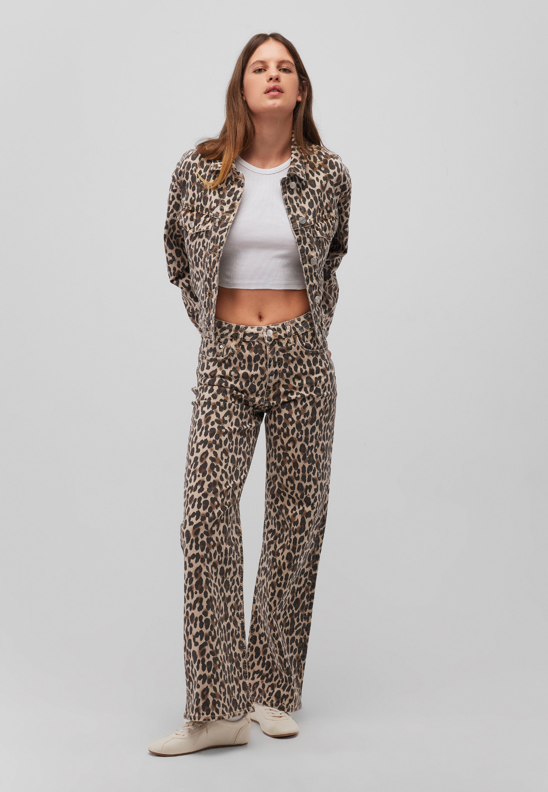 Malibu in jeans leopardati Mavi