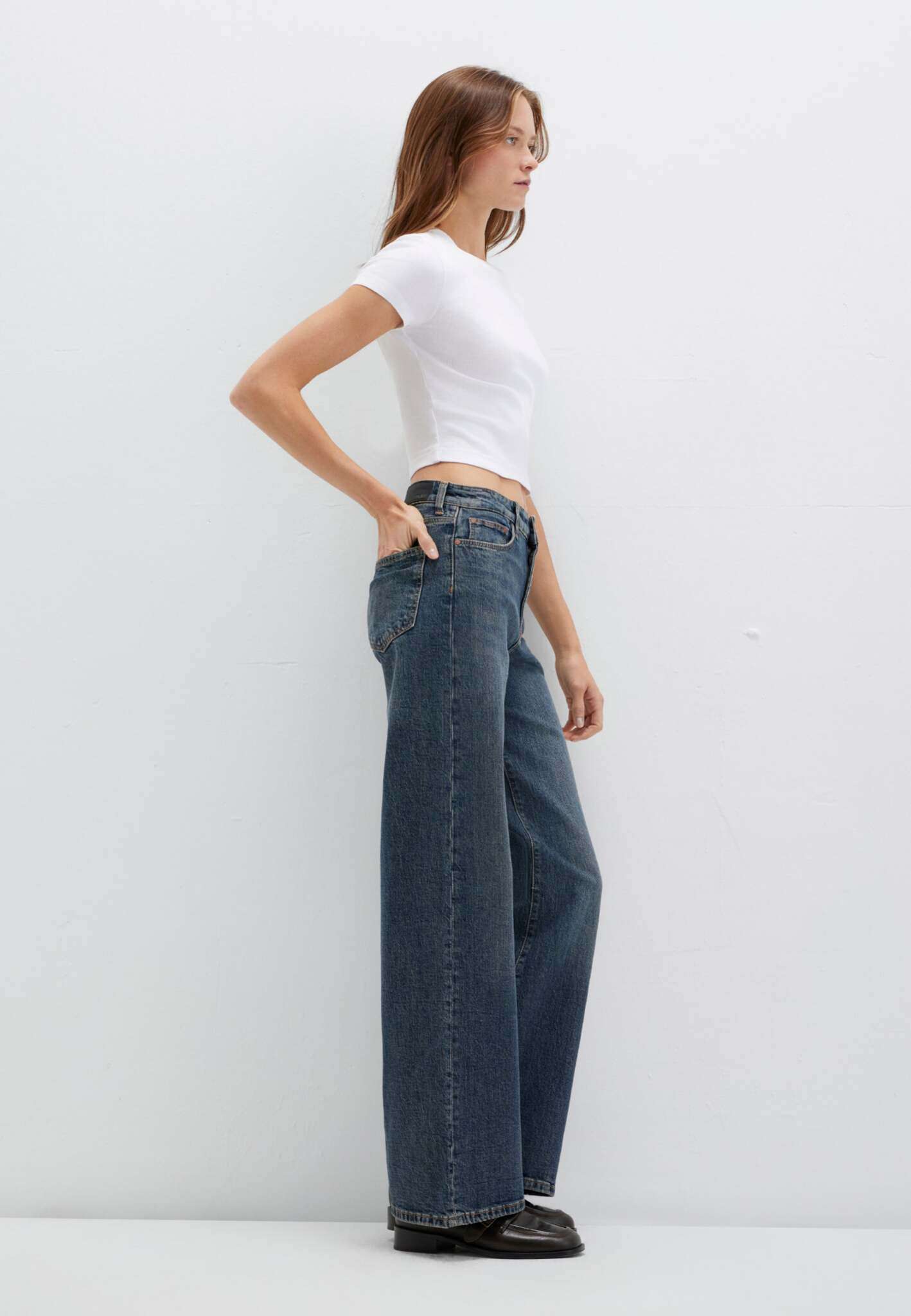 Malibu in jeans scuri vintage 90S Mavi