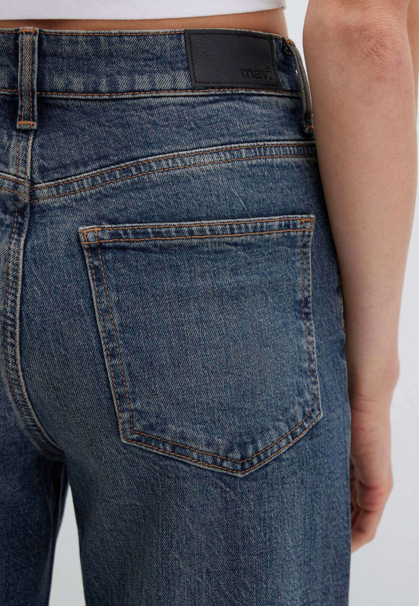 Malibu in jeans scuri vintage 90S Mavi