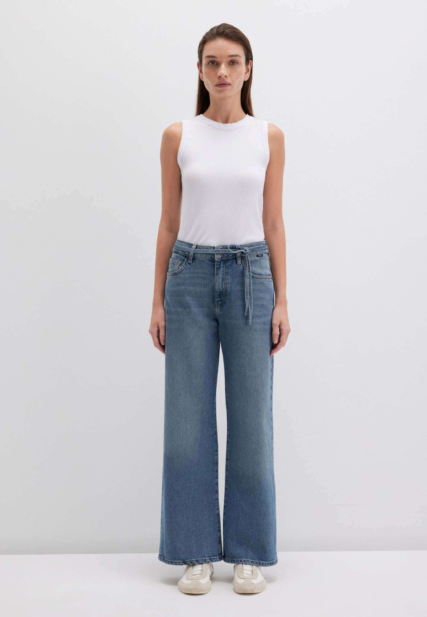 Malibu con cintura in jeans 90S medio usati Mavi